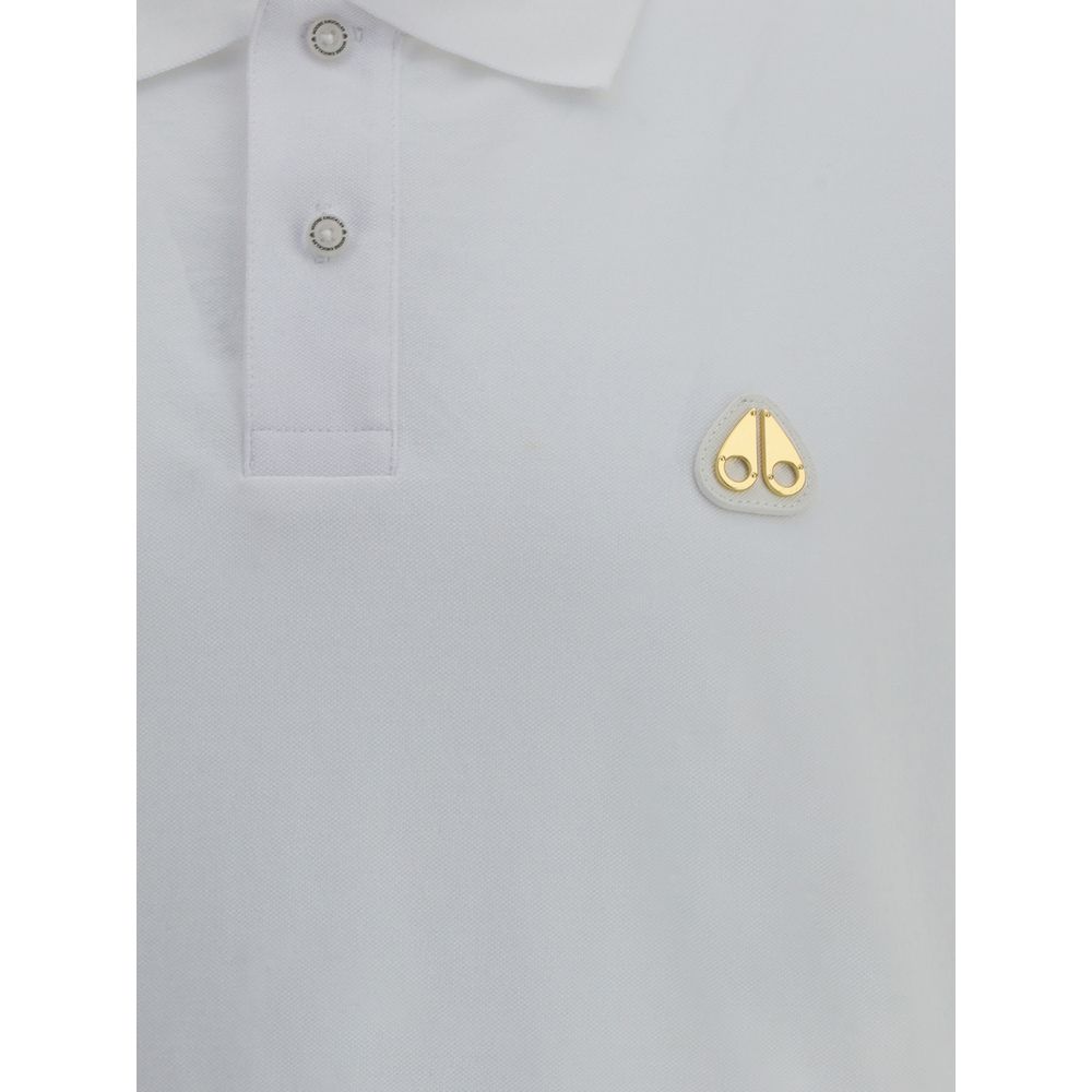 Moose Knuckles White Cotton Polo Shirt - Image 3