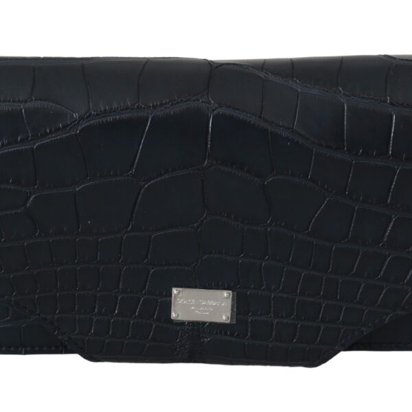 Dolce & Gabbana Blue Crocodile Eyewear Sunglasses Case Cover Pouch