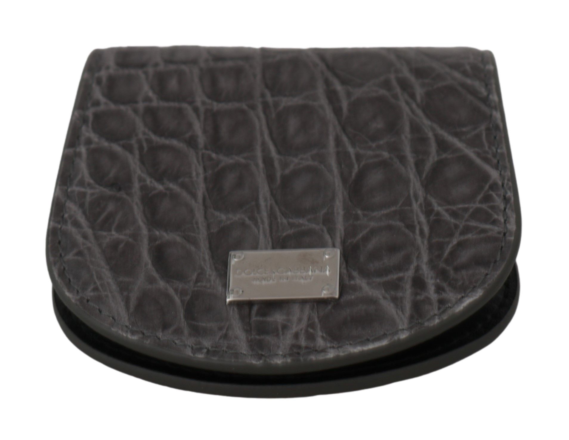Dolce & Gabbana Gray Exotic Skin Condom Case Holder Pocket Wallet - Image 4