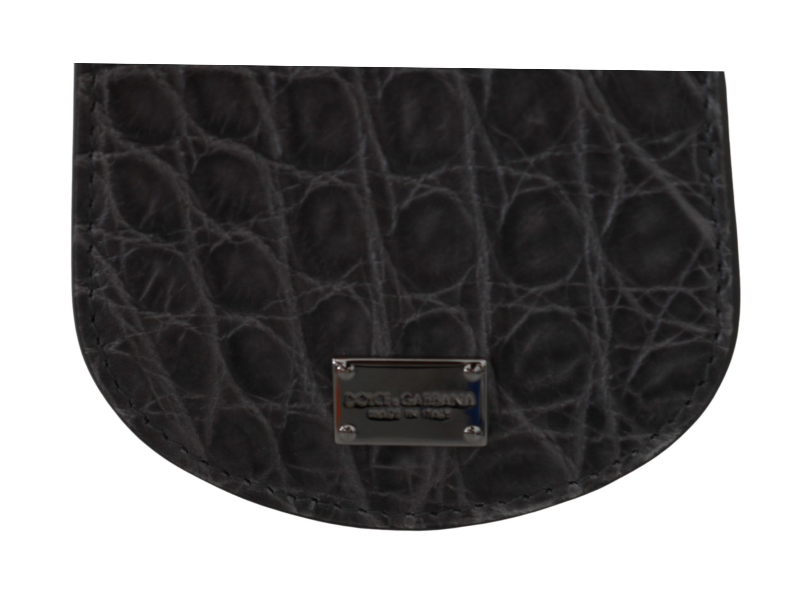 Dolce & Gabbana Gray Exotic Skin Condom Case Holder Pocket Wallet - Image 5
