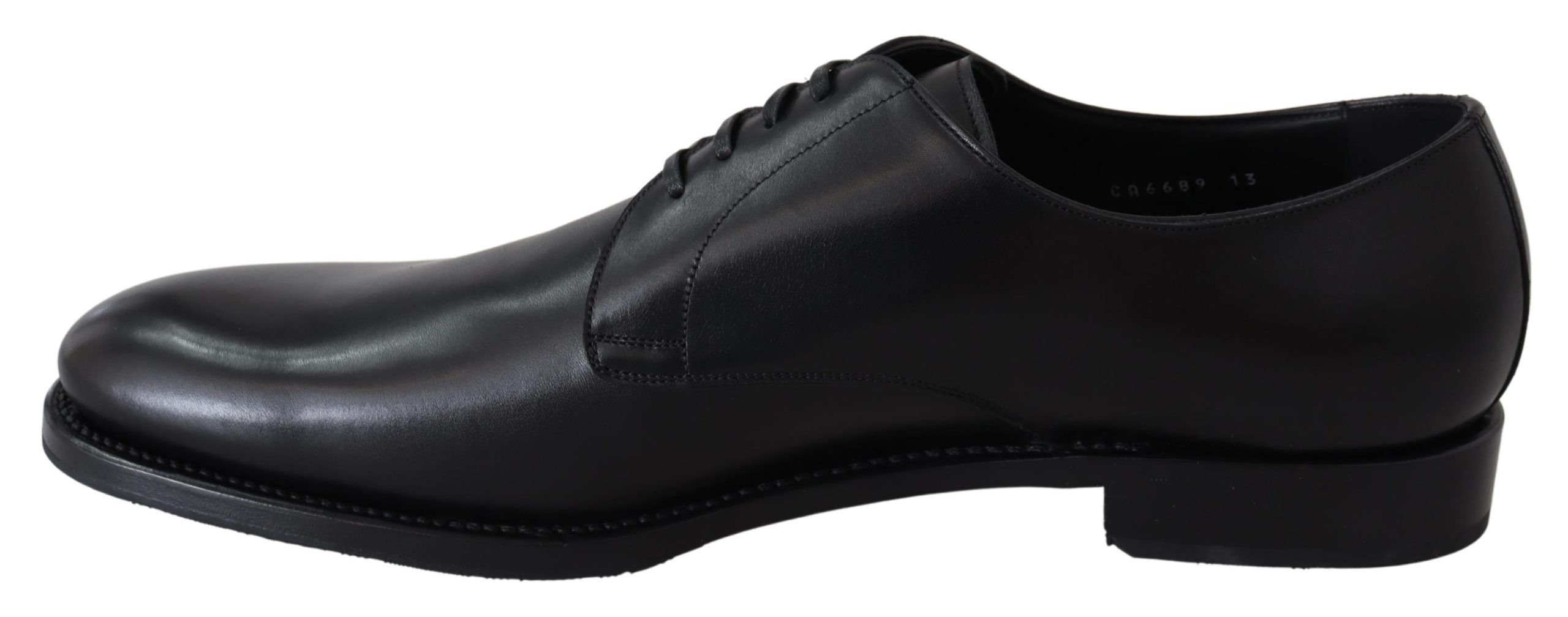 Dolce & Gabbana Black Leather SARTORIA Hand Made Shoes - Image 6