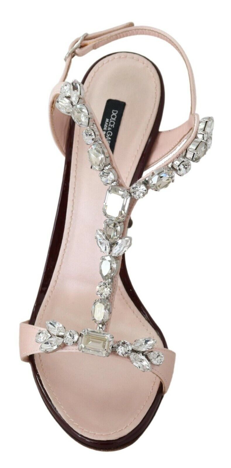 Dolce & Gabbana Pink Crystals Heels Keira Sandals - Image 4