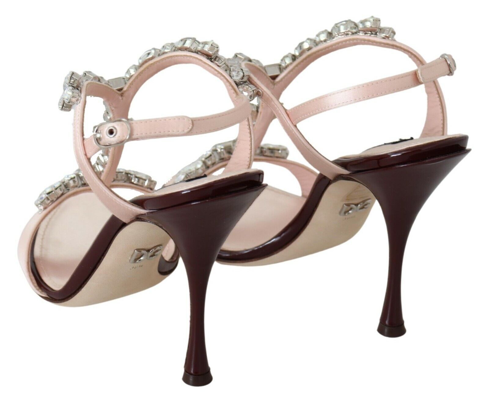 Dolce & Gabbana Pink Crystals Heels Keira Sandals - Image 6