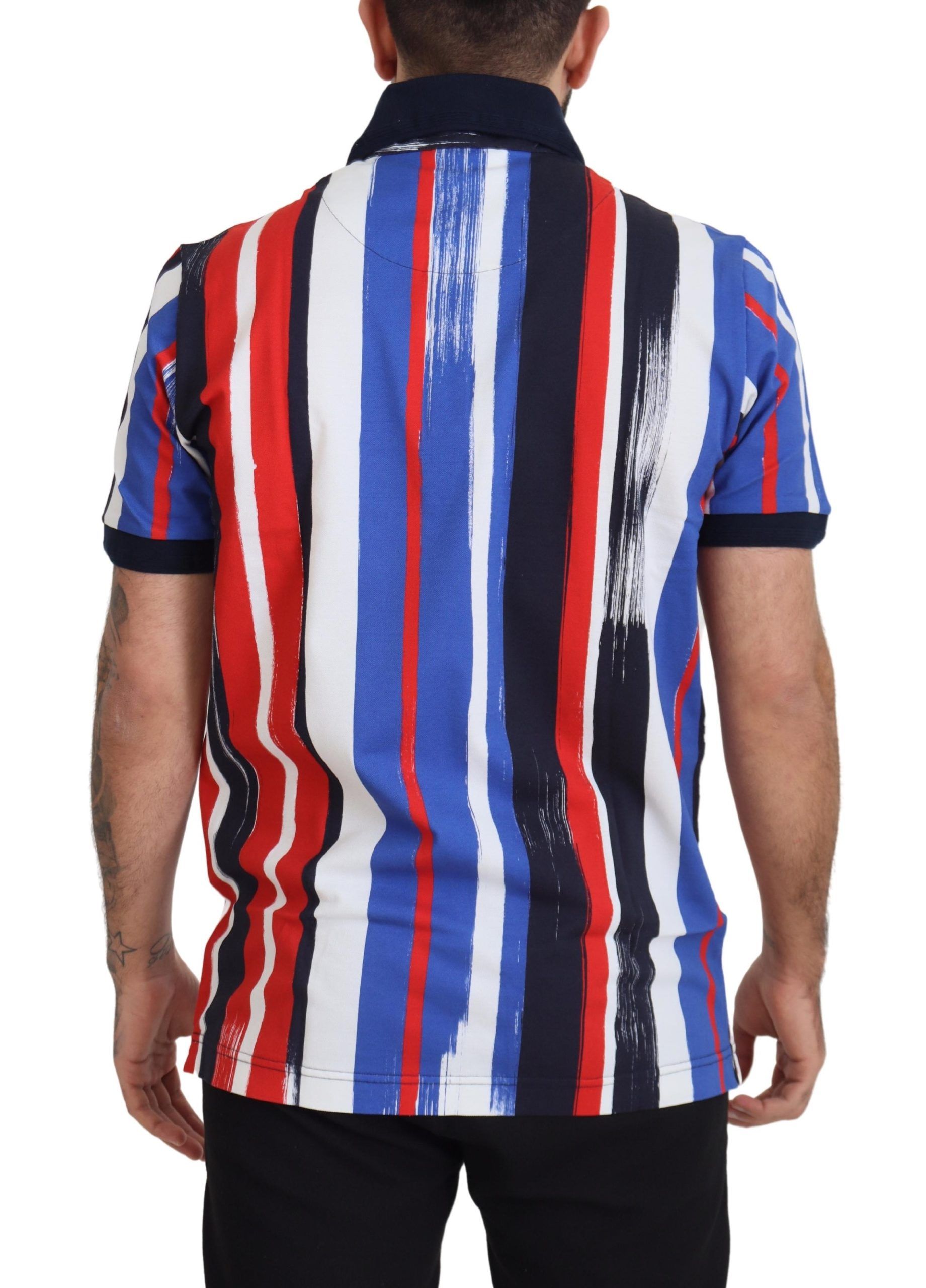 Dolce & Gabbana Multicolor Cotton Polo Top T-shirt - Image 5
