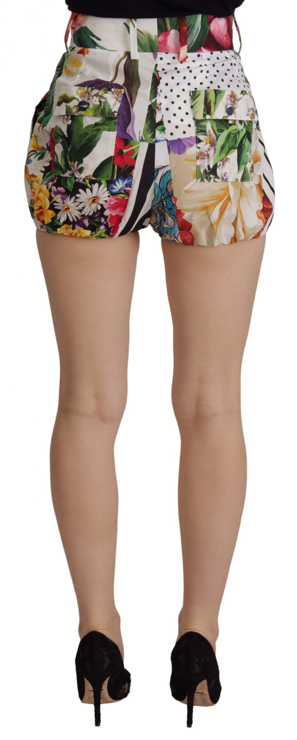 Dolce & Gabbana Multicolor High Waist Hot Pants Shorts - Image 2