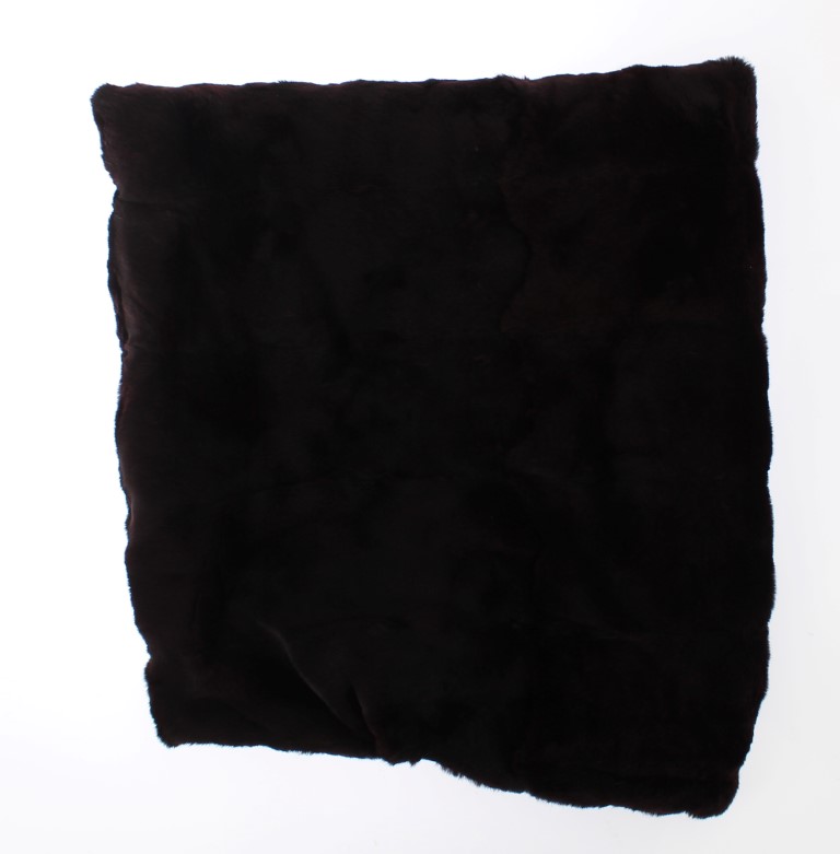 Dolce & Gabbana Purple Weasel Fur Crochet Hood Scarf Hat - Image 5