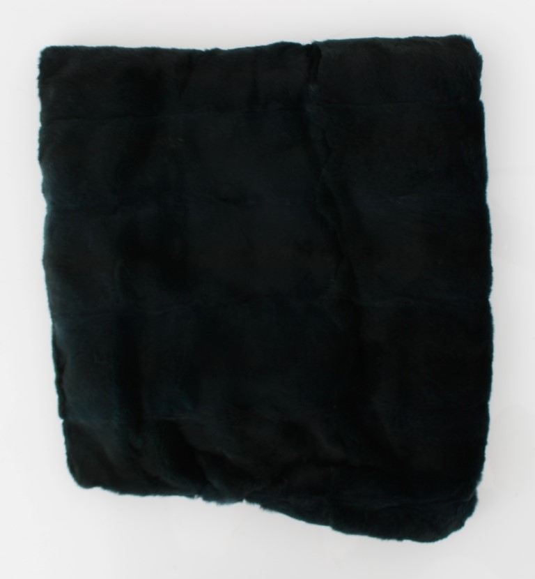Dolce & Gabbana Green Weasel Fur Crochet Hood Scarf Hat - Image 5