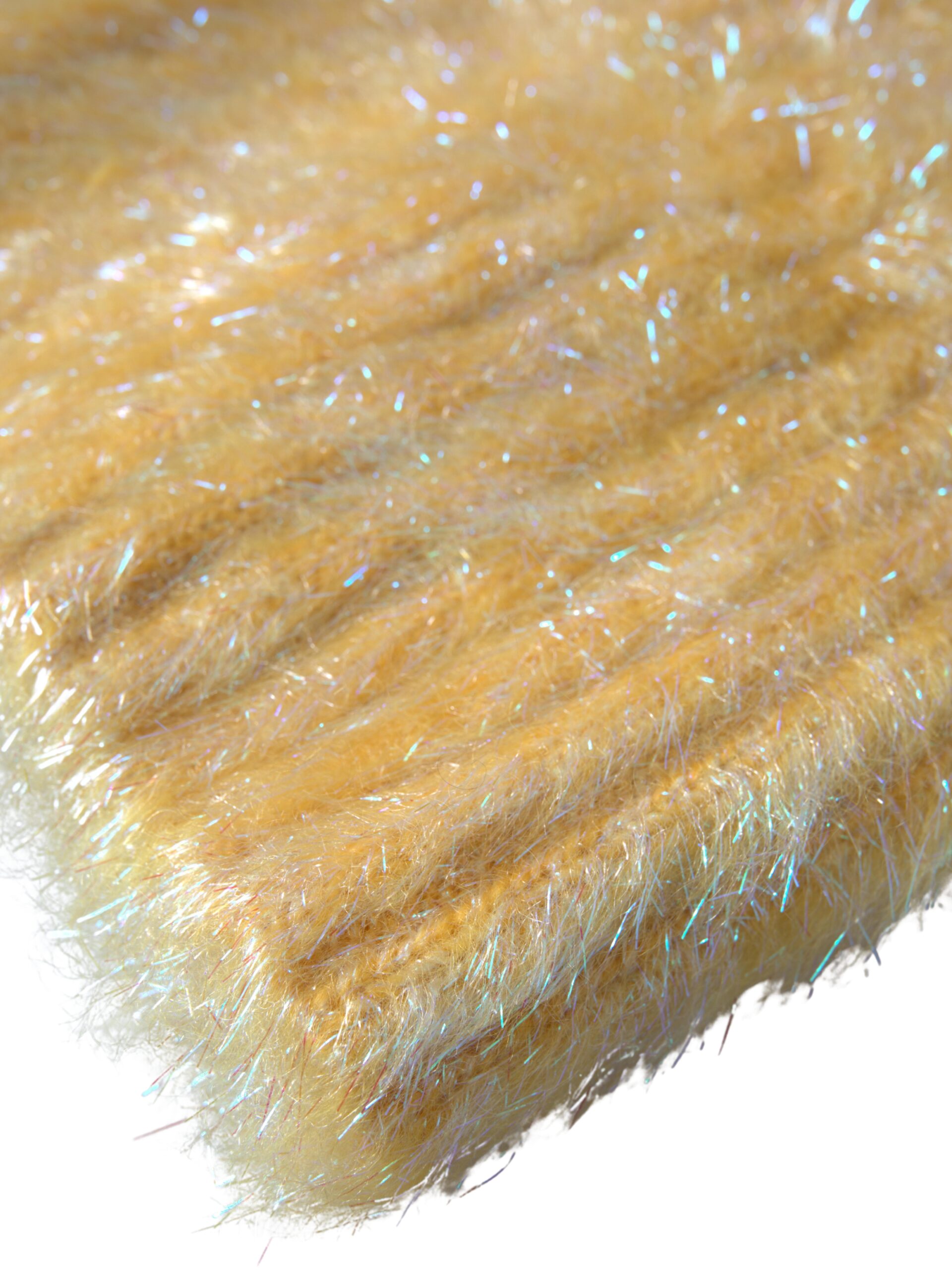 Dolce & Gabbana Yellow Polyester Mohair Fiber Neck Wrap Scarf - Image 3