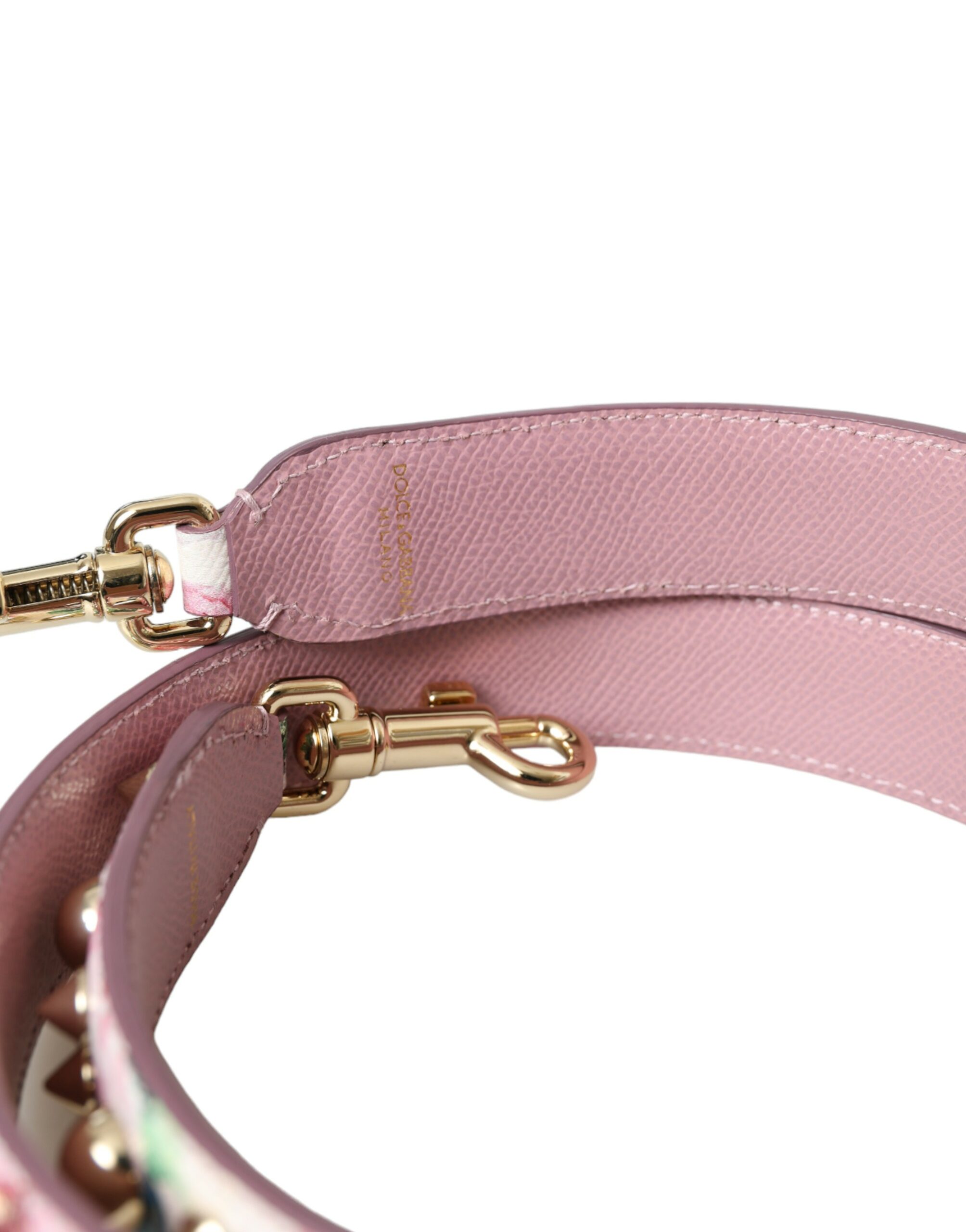 Dolce & Gabbana Pink Floral Handbag Accessory Shoulder Strap - Image 4