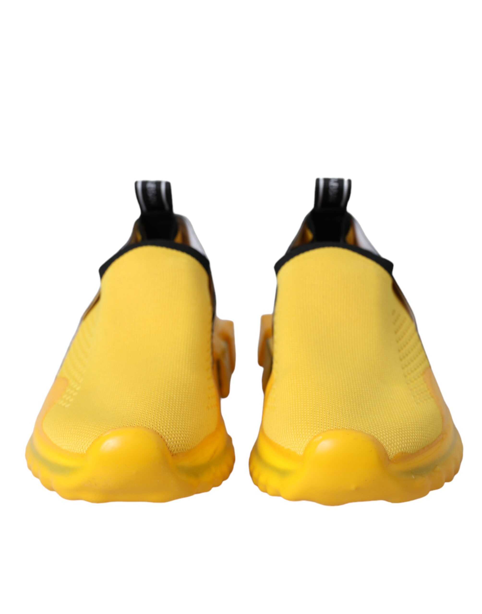 Dolce & Gabbana Yellow Sorrento Slip On Sneakers Women Shoes - Image 2