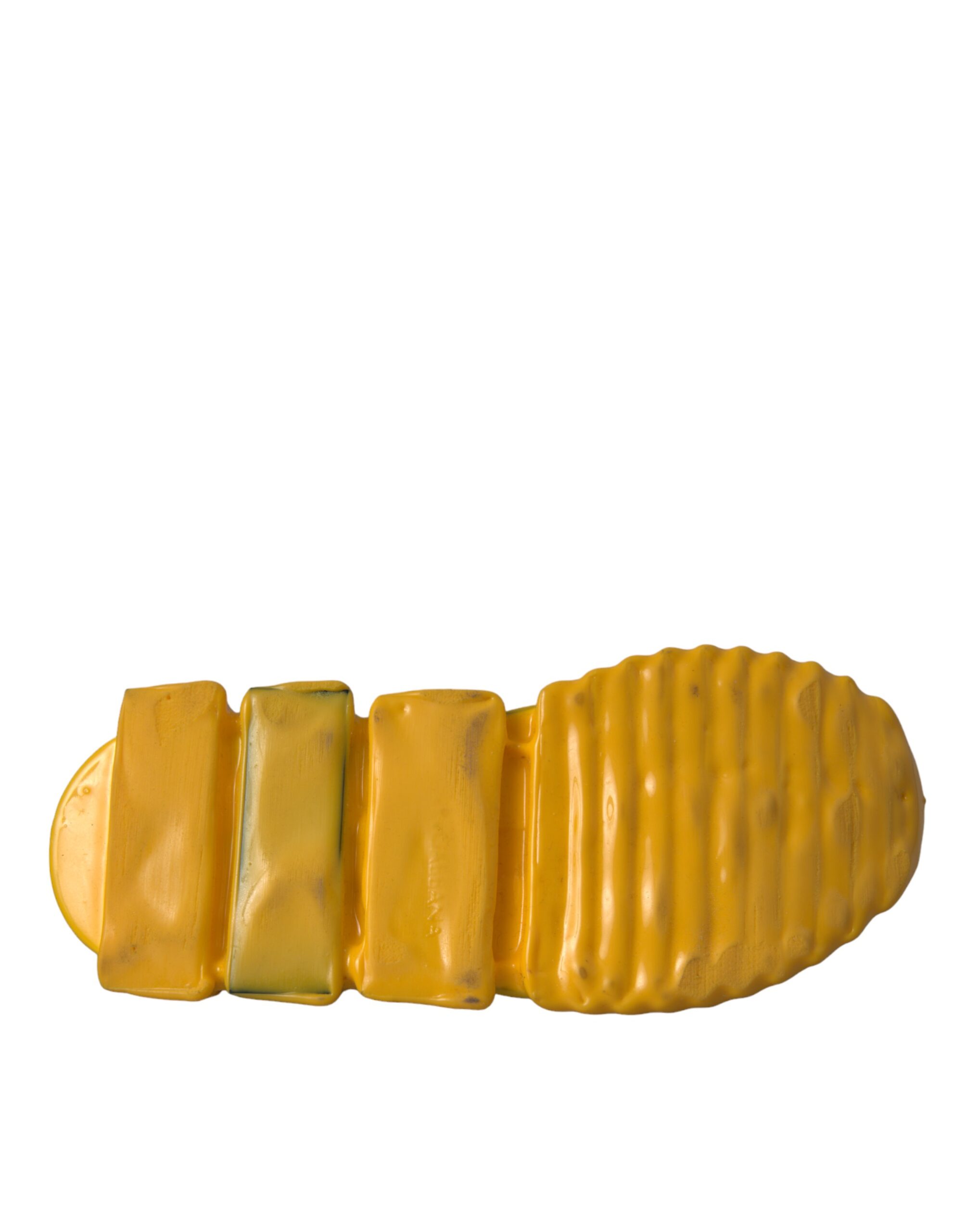 Dolce & Gabbana Yellow Sorrento Slip On Sneakers Women Shoes - Image 7