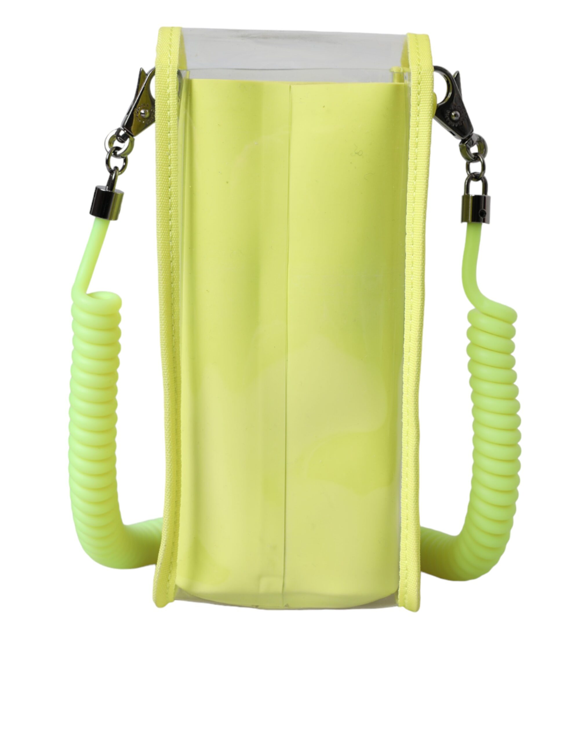 Dolce & Gabbana Yellow Green Plastic DG Logo Neck Strap Cardholder Wallet - Image 6