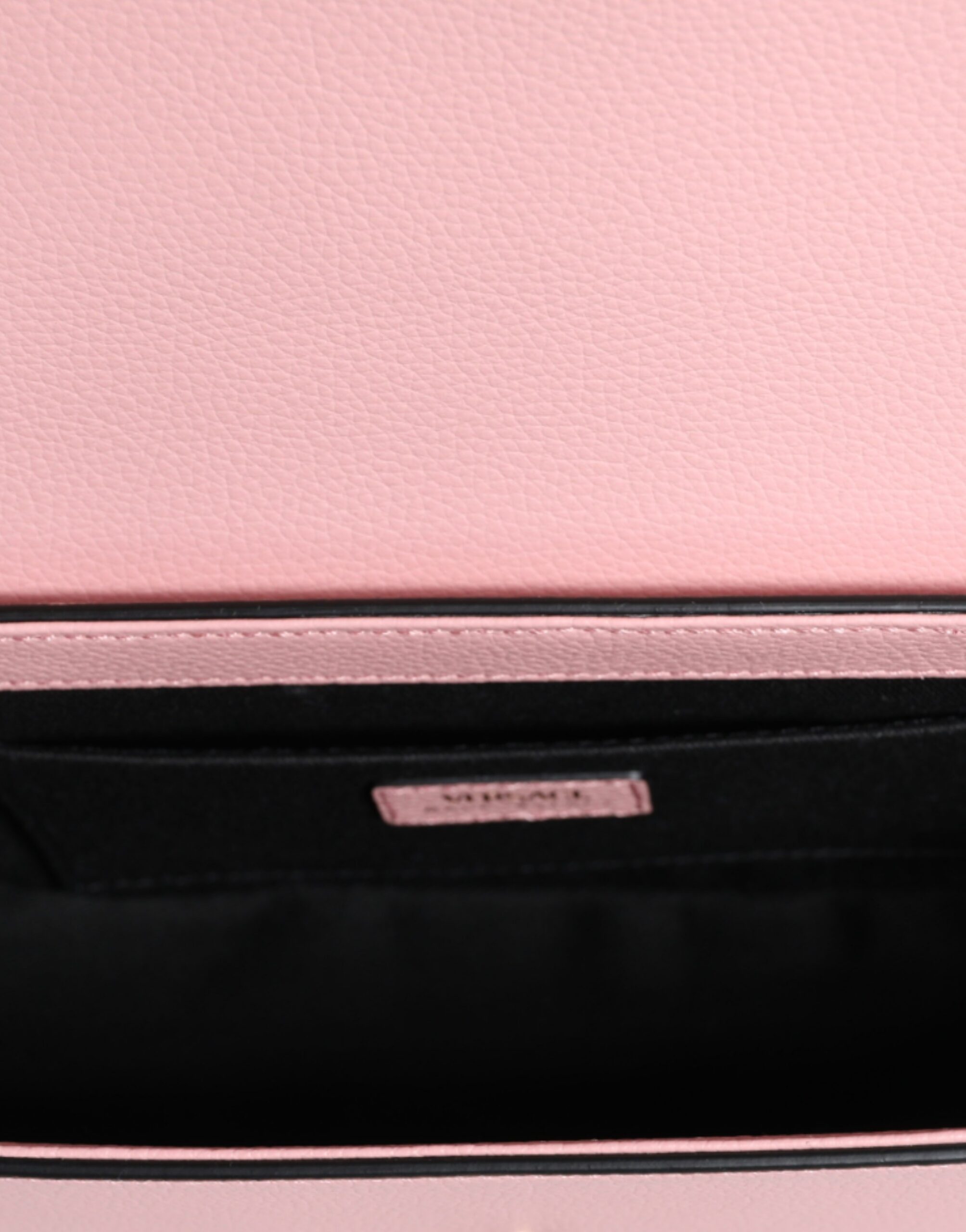 Versace Pink Grainy Calf Leather Logo Crossbody Shoulder Bag - Image 6