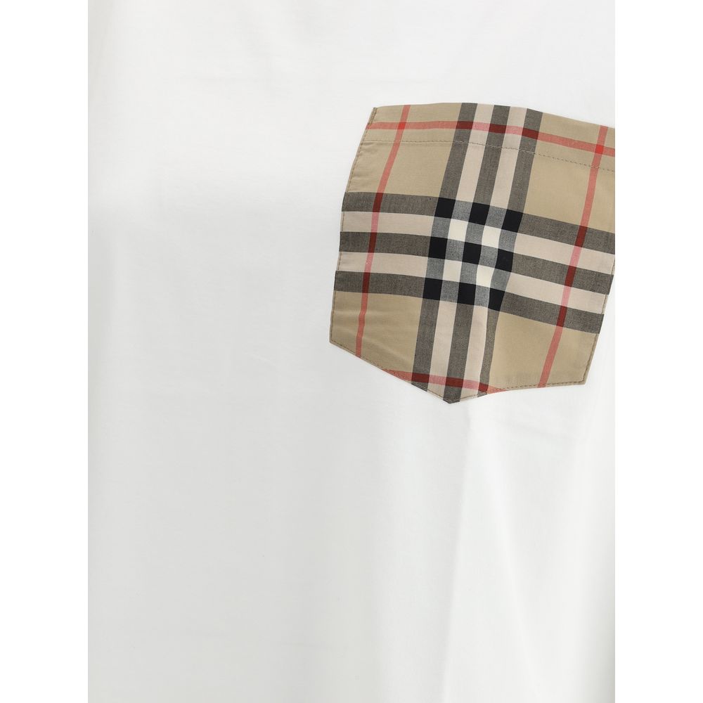 Burberry White Cotton T-Shirt - Image 3