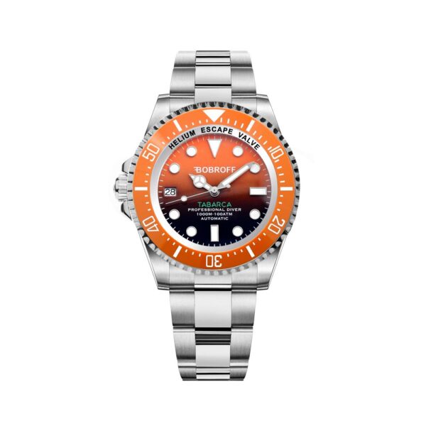 Bobroff Silver Stainless Steel Sport Watch
