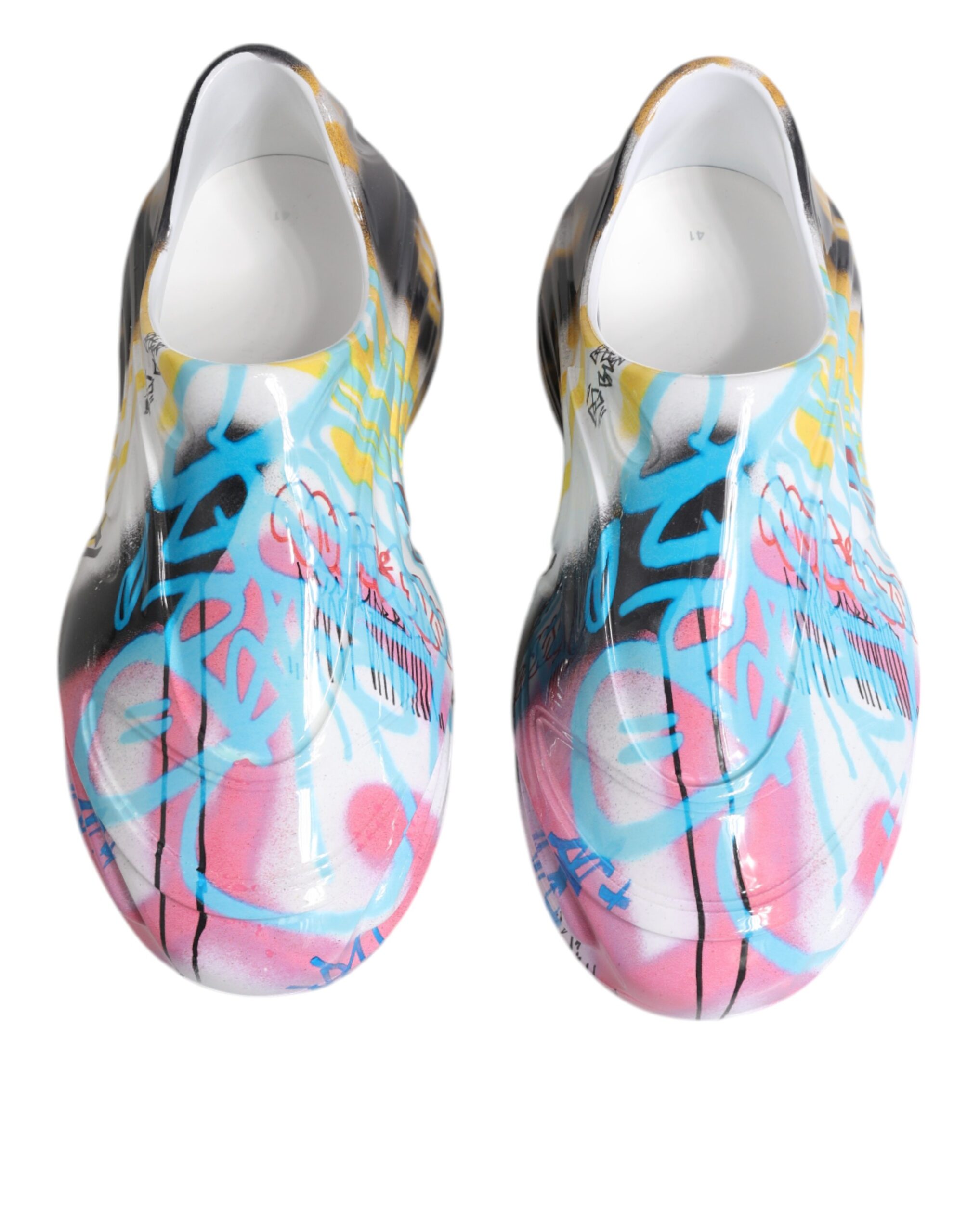 Dolce & Gabbana Multicolor Graffiti Daymaster Sneakers Shoes - Image 3
