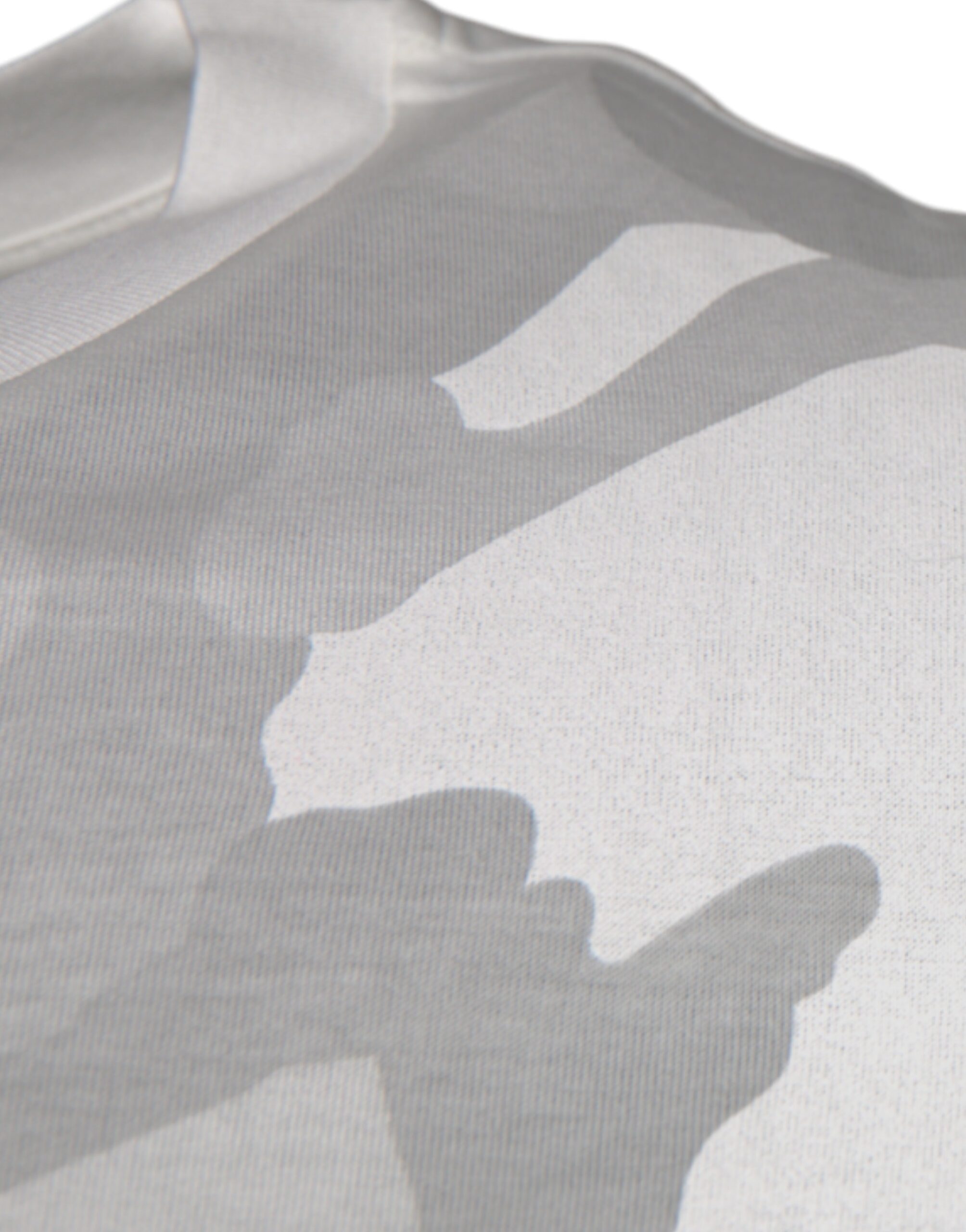 Dolce & Gabbana White Gray Camouflage Cotton Crew Neck T-shirt - Image 3