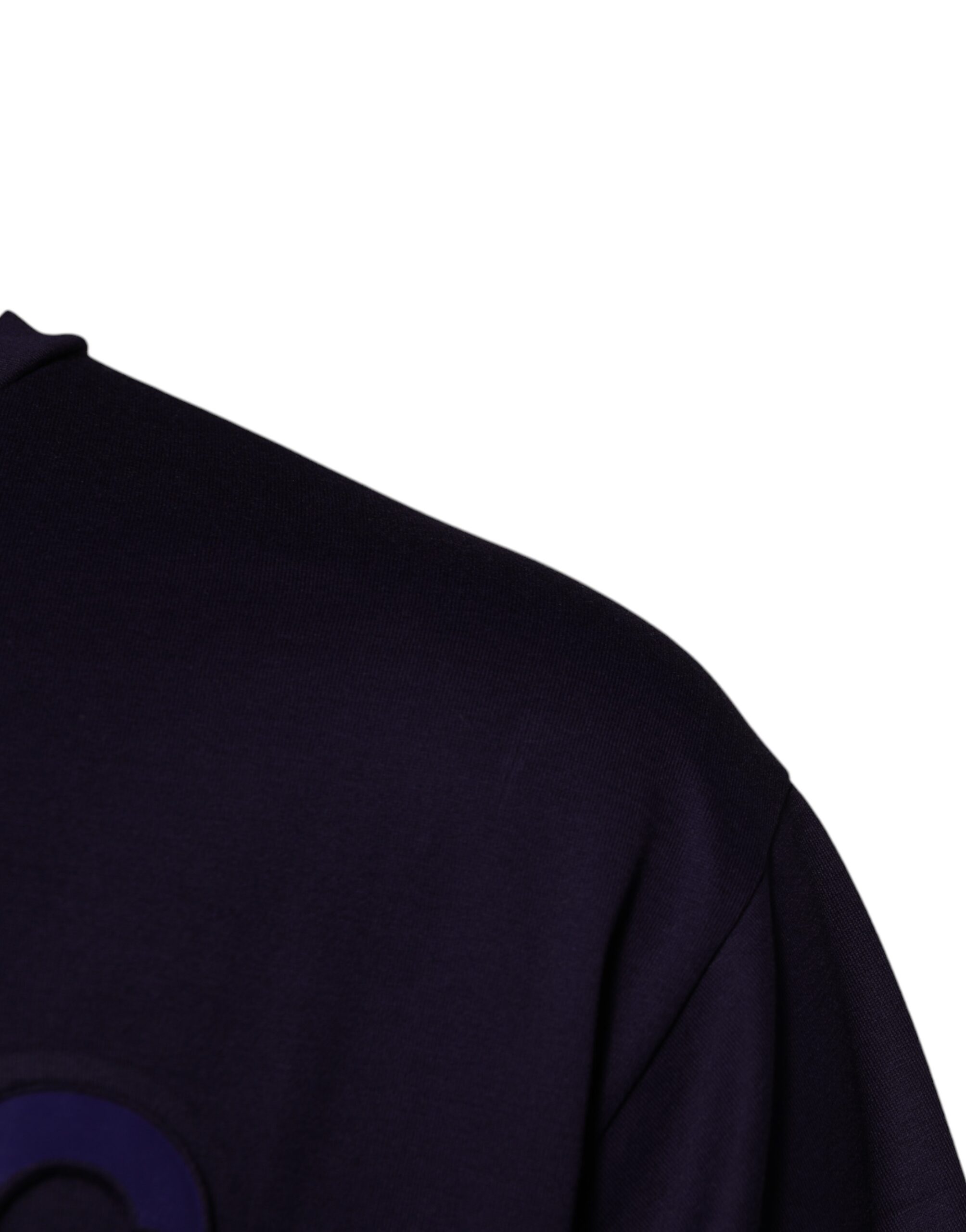 Dolce & Gabbana Navy Blue DG Logo Cotton Crew Neck T-shirt - Image 3