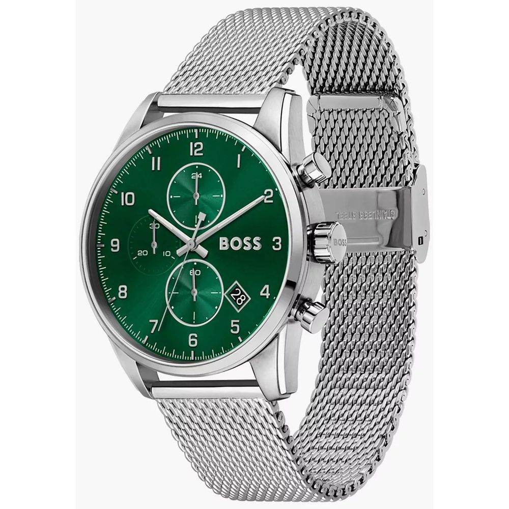 Hugo Boss Silver Stainless Steel Dress Watch - Image 2