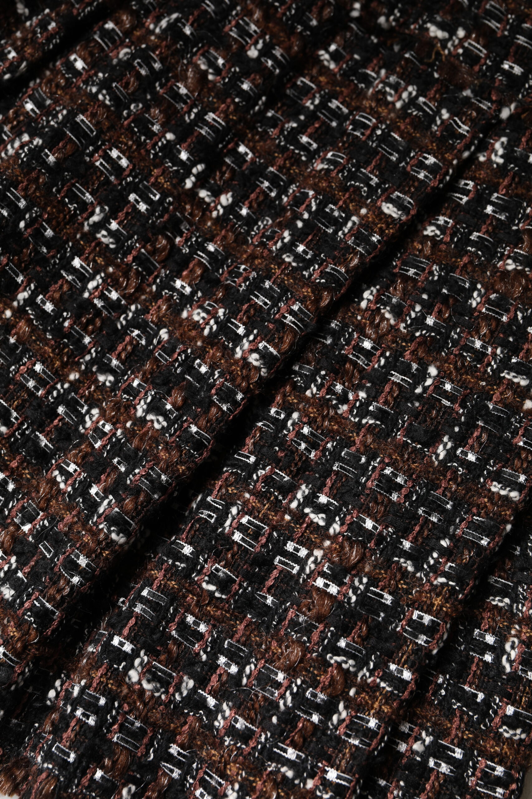 Dolce & Gabbana Multicolor High Waist Tartan Tweed Mini Skirt - Image 7