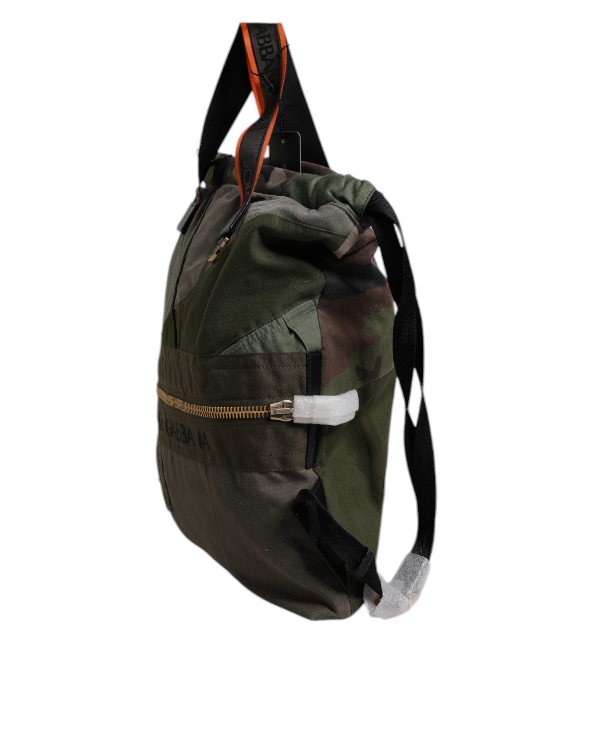 Dolce & Gabbana Military Green Patchwork Rucksack Backpack Bag - Image 4
