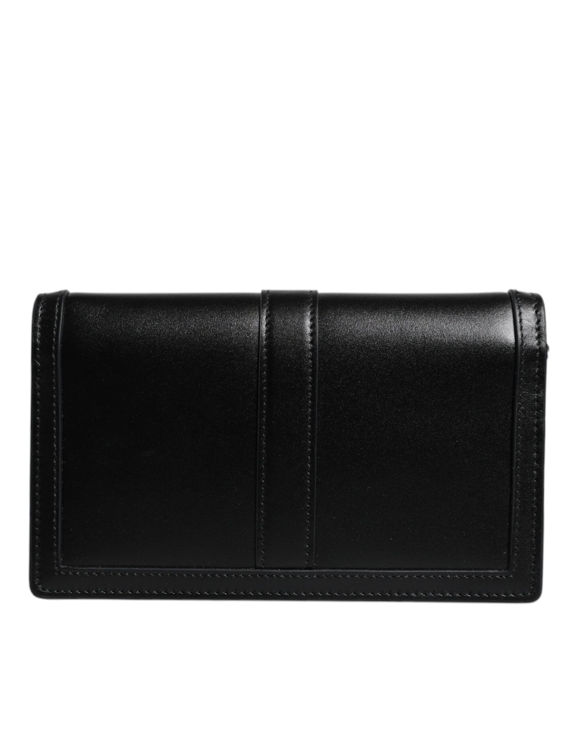 Versace Black Calfskin Leather Chain Strap Shoulder Crossbody Bag - Image 5
