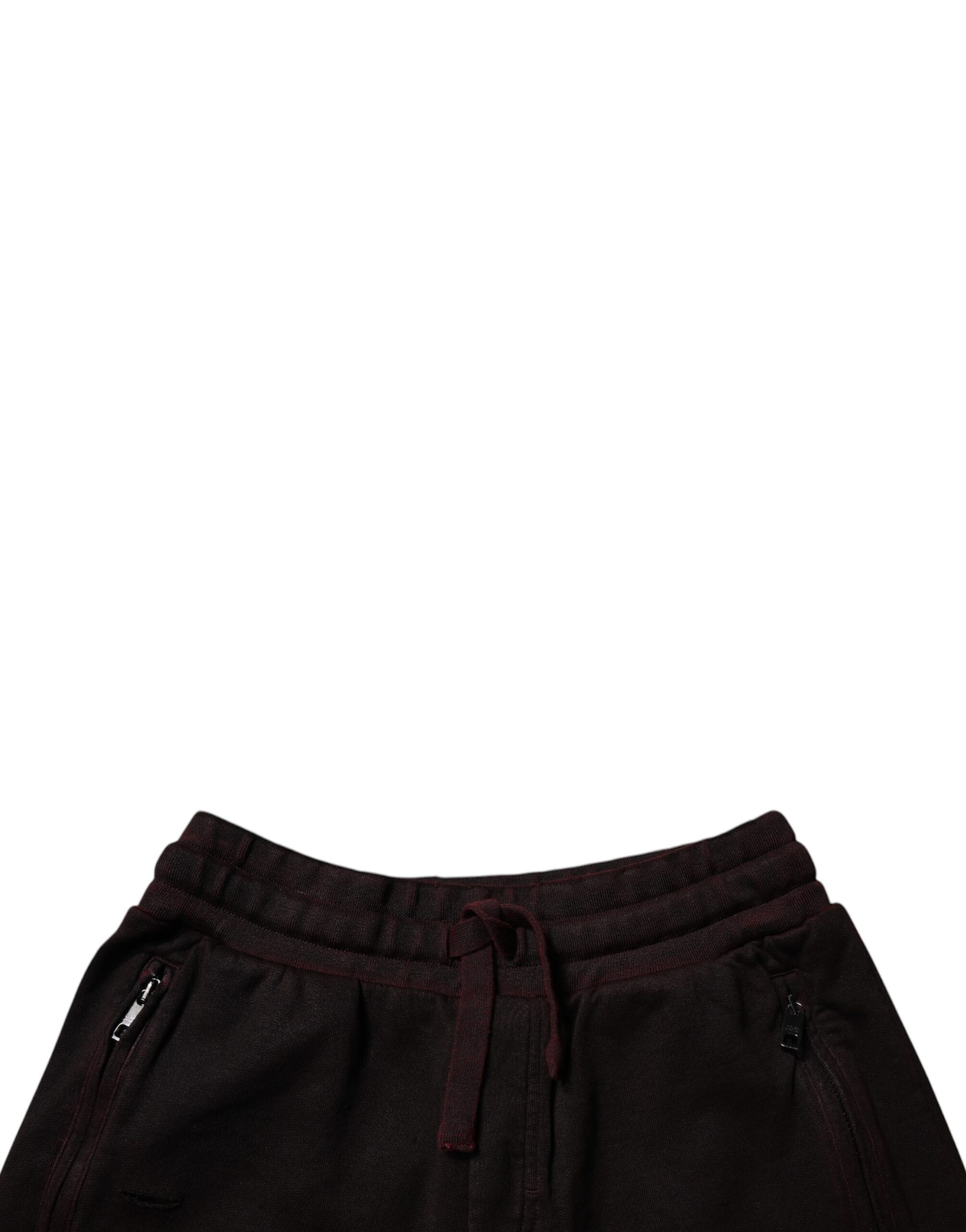Dolce & Gabbana Maroon Cotton Sweatshorts Men Bermuda Shorts - Image 5