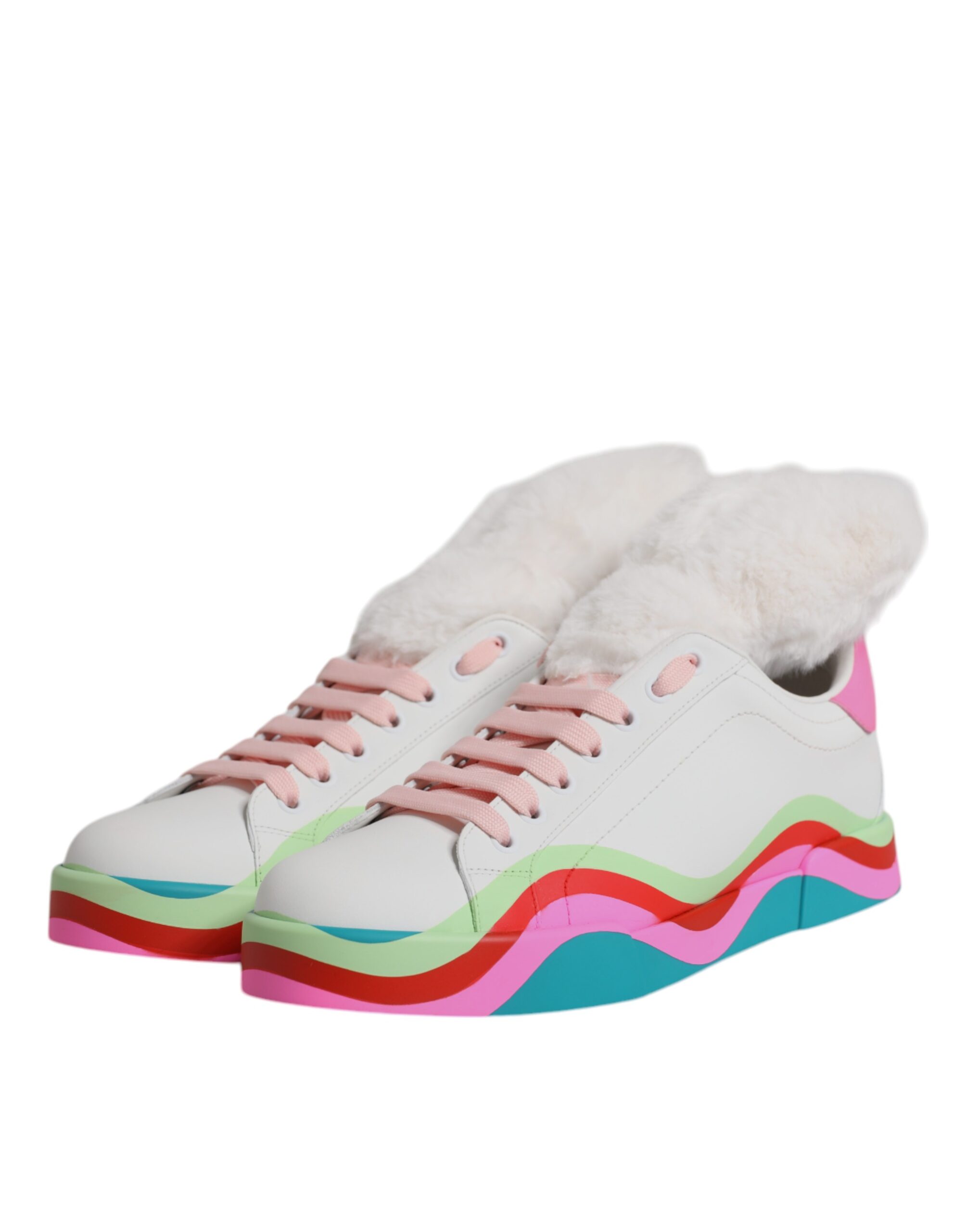Dolce & Gabbana Multicolor Low Top Trainers Sneakers Shoes - Image 4