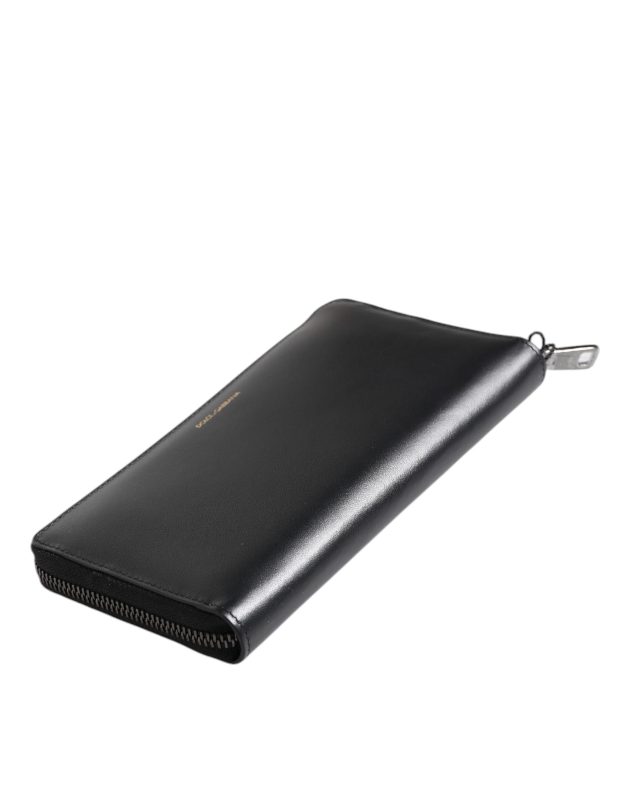 Dolce & Gabbana Black Blue Exotic Leather Embossed Continental Wallet - Image 6