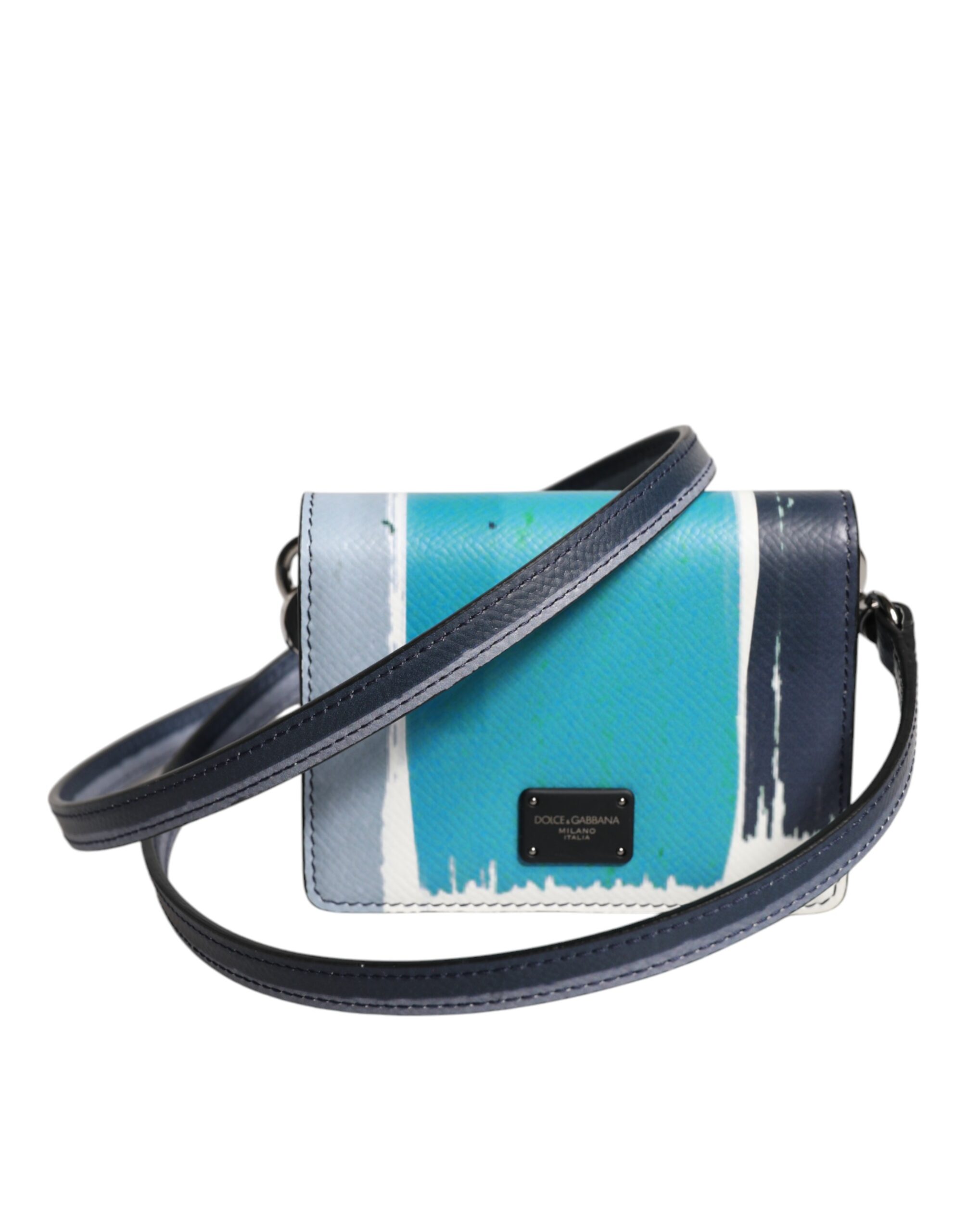 Dolce & Gabbana Multicolor Leather DG Logo Bifold Card Holder Wallet - Image 3