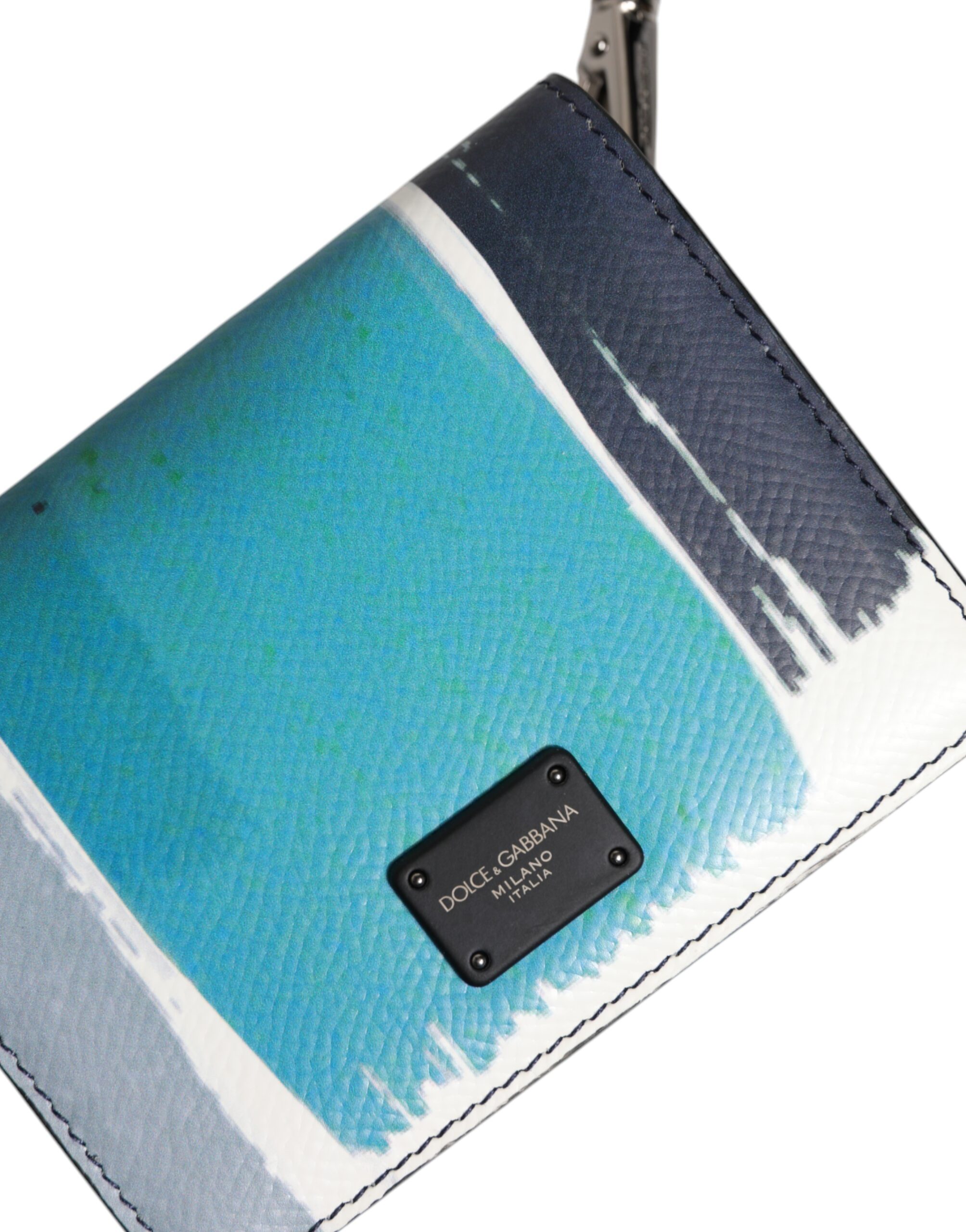 Dolce & Gabbana Multicolor Leather DG Logo Bifold Card Holder Wallet - Image 7