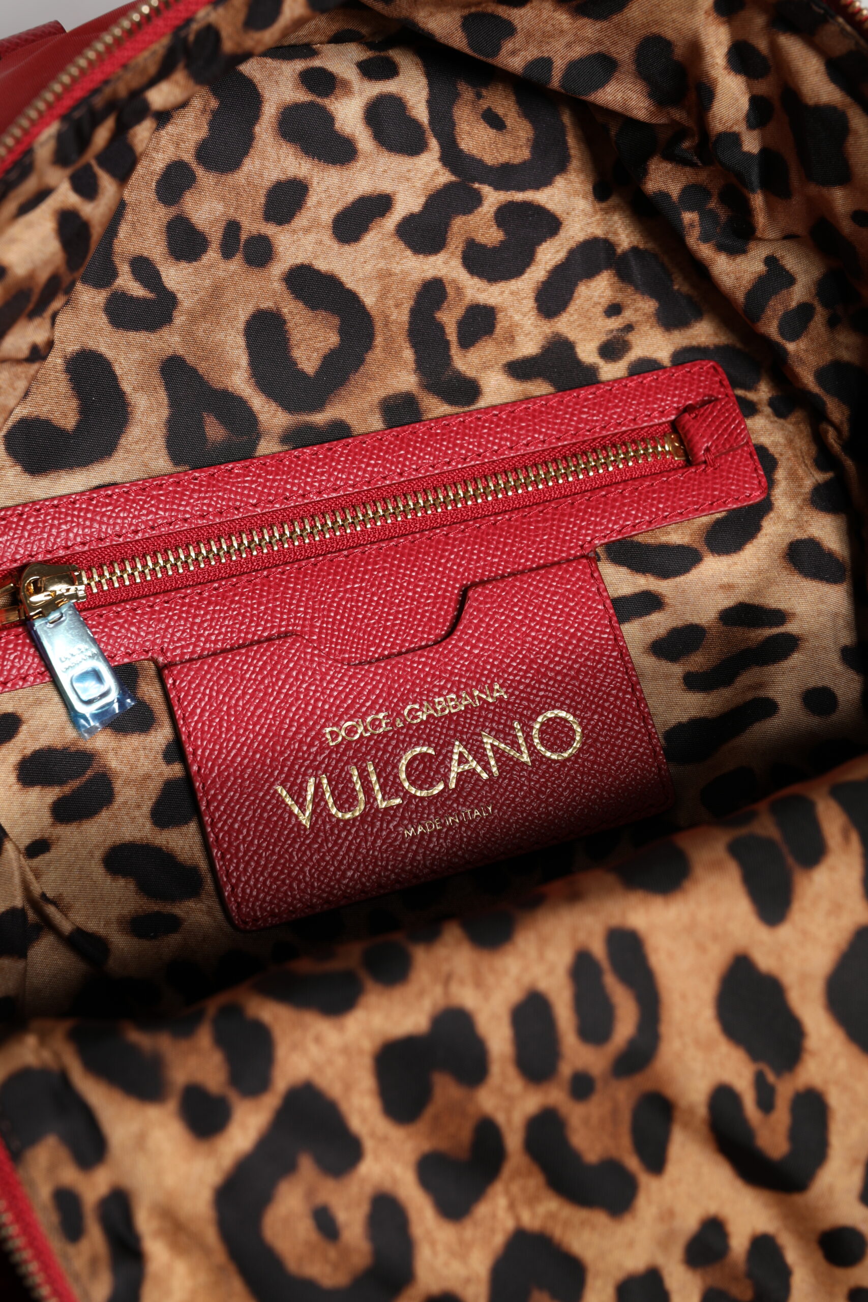 Dolce & Gabbana Red #DGFAMILY VULCANO Embellishment Backpack Bag - Image 8