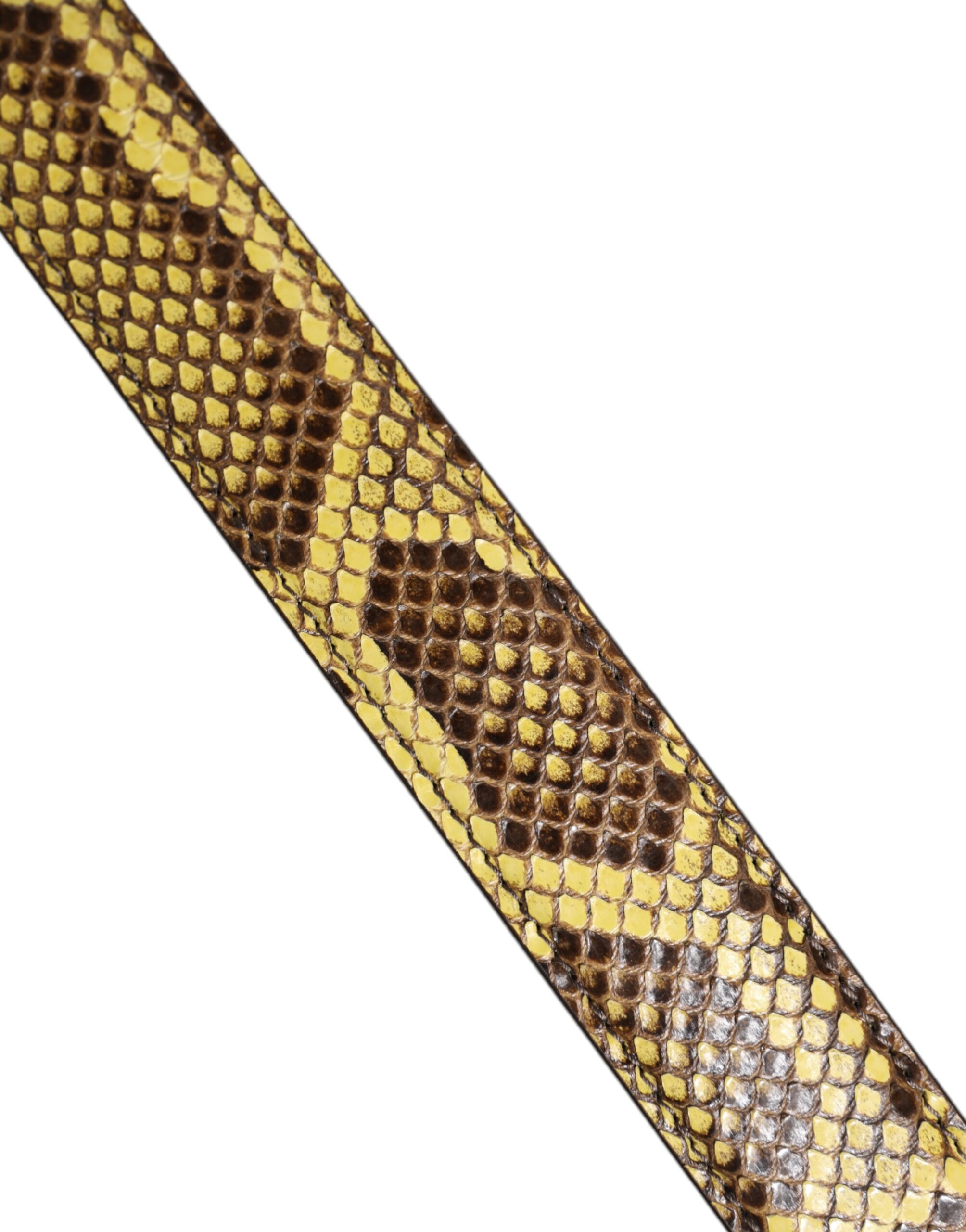 Dolce & Gabbana Yellow Exotic Leather Bag Shoulder Strap - Image 5