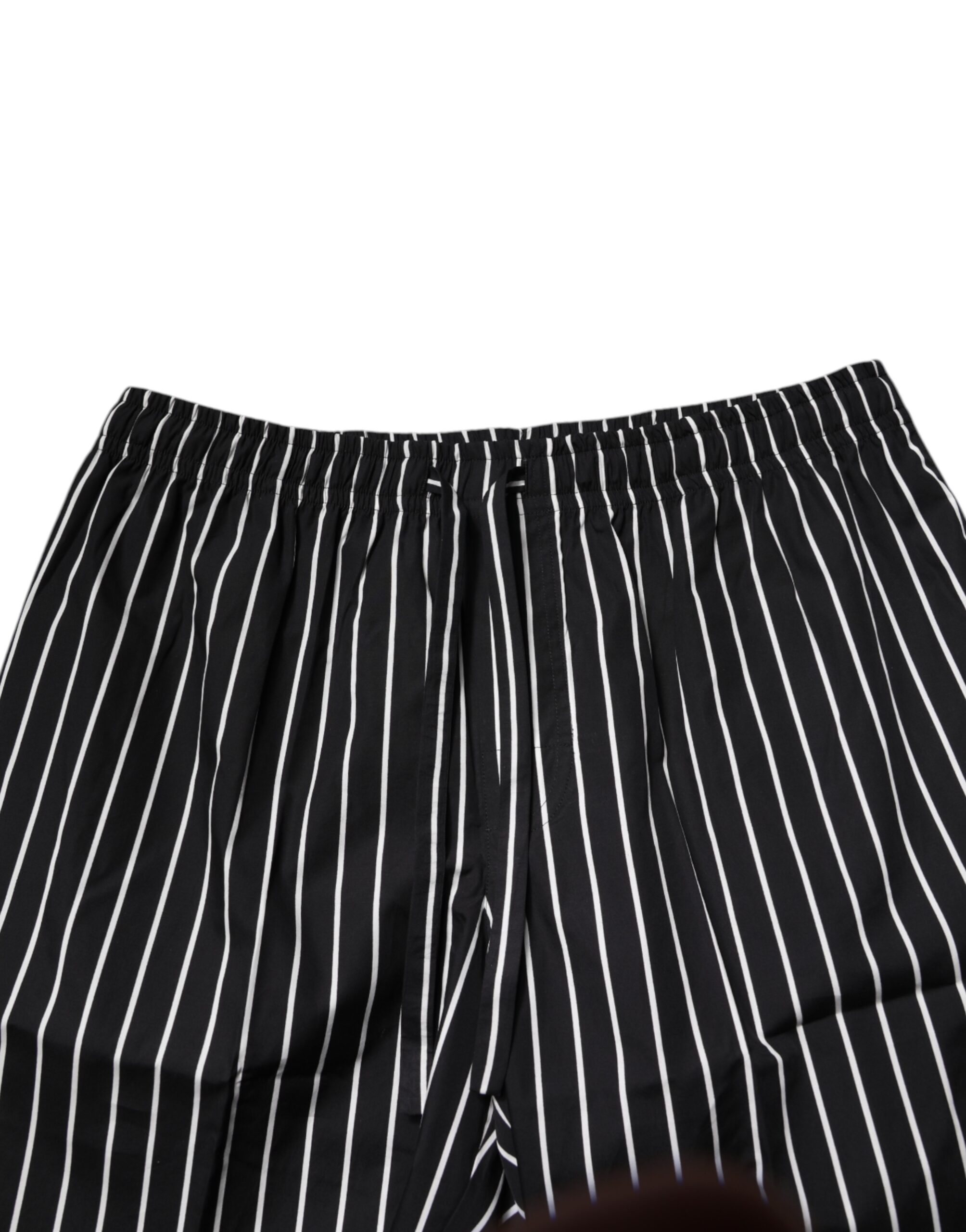 Dolce & Gabbana Black White Stripes Cotton Men Pajama Set Sleepwear - Image 7