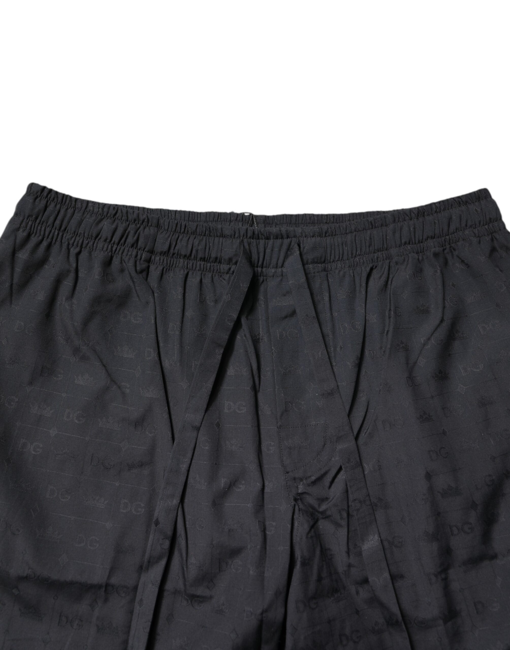 Dolce & Gabbana Black Cotton Men Pajama Set Sleepwear - Image 7
