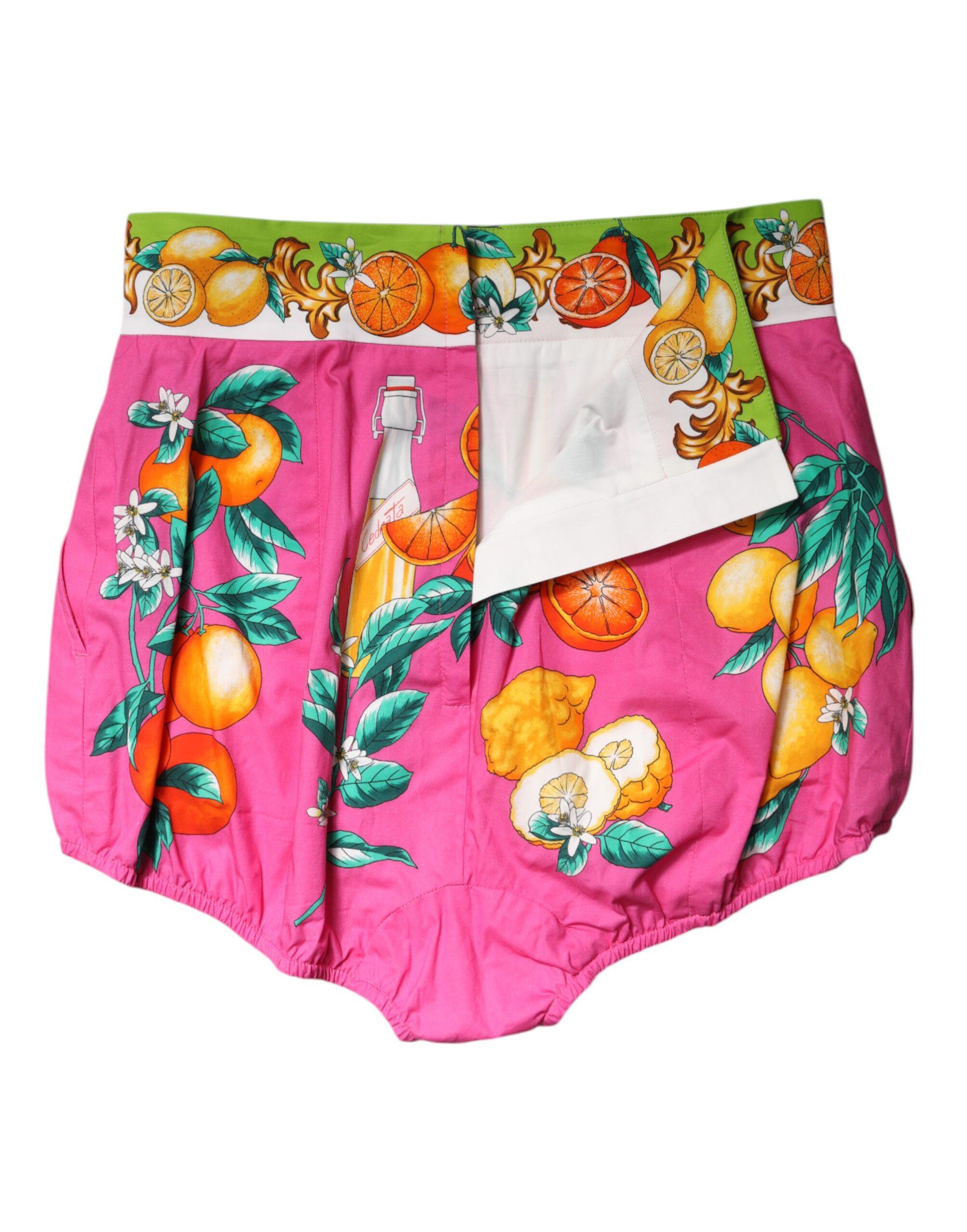 Dolce & Gabbana Pink Printed High Waist Hot Pants Shorts - Image 6