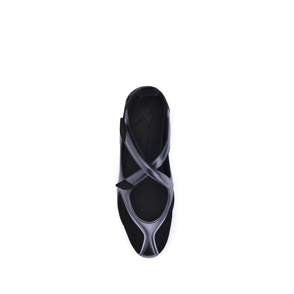 The Attico Black Polyethylene Ballet Flats - Image 4
