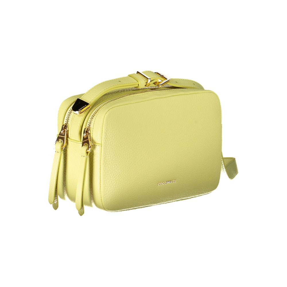 Coccinelle Giallo Leather Women Shoulder Bag - Image 3