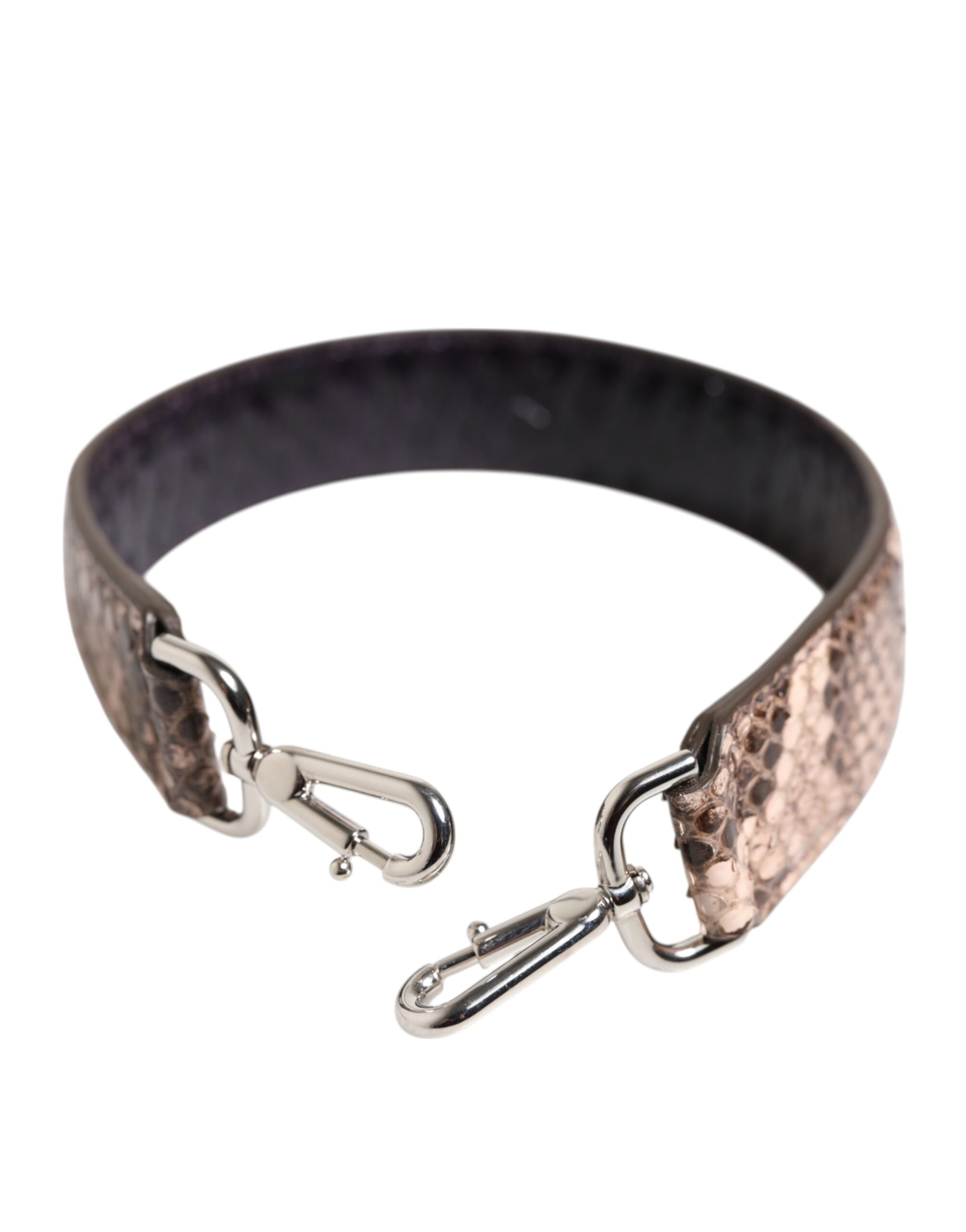 Dolce & Gabbana Brown Exotic Leather Handbag Accessory Shoulder Strap - Image 3