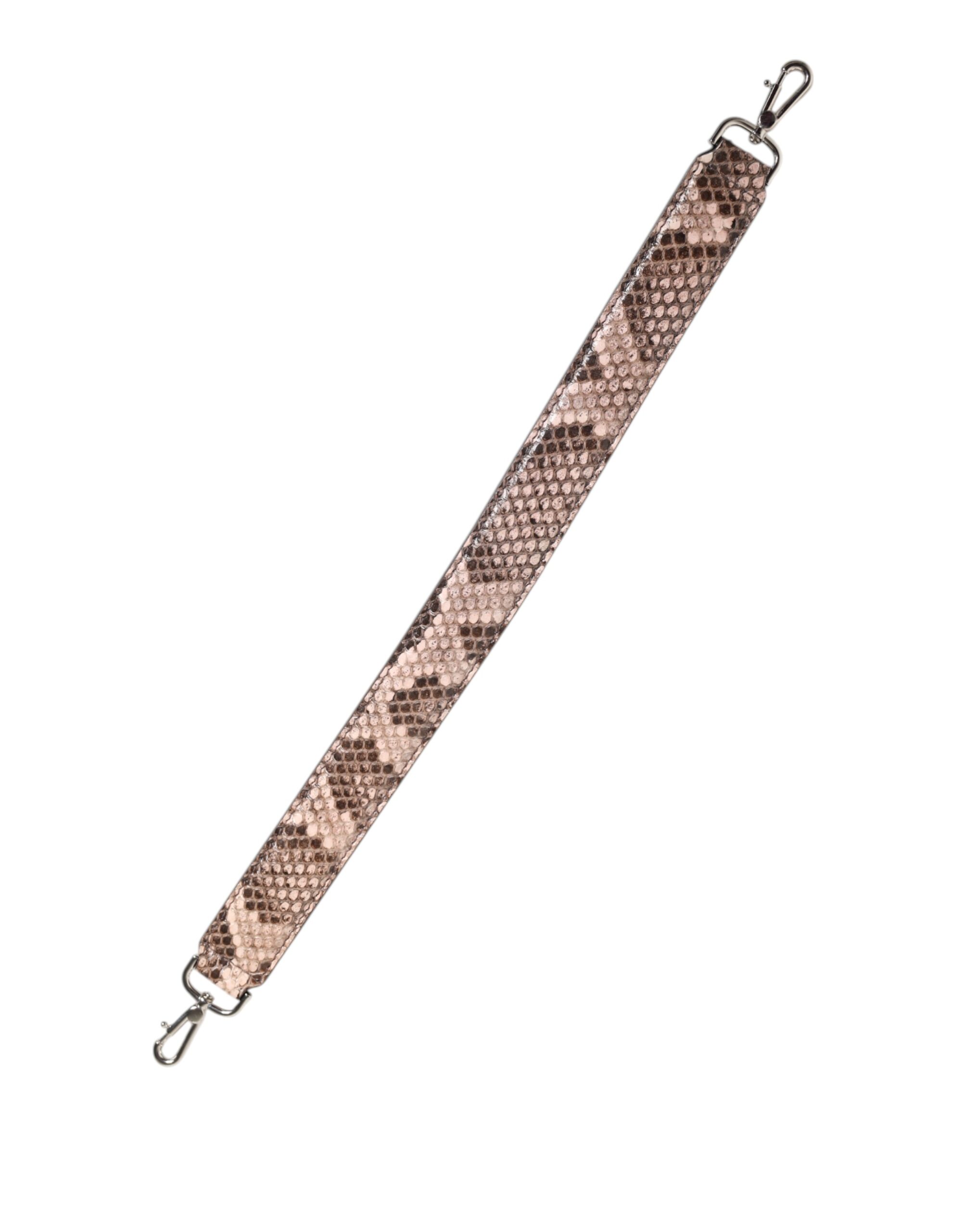 Dolce & Gabbana Brown Exotic Leather Handbag Accessory Shoulder Strap - Image 5