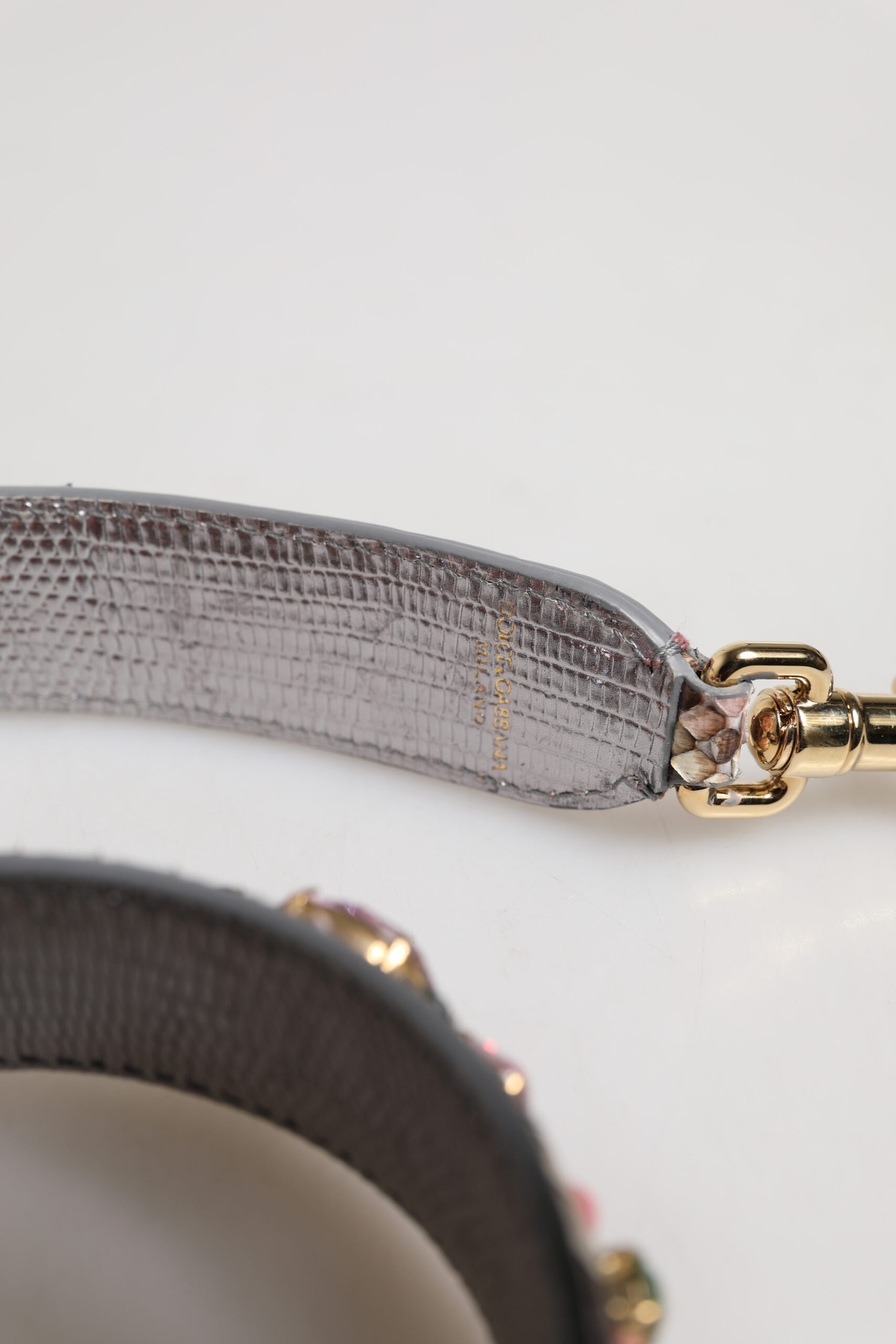 Dolce & Gabbana Multicolor Embellished Handbag Shoulder Strap - Image 4