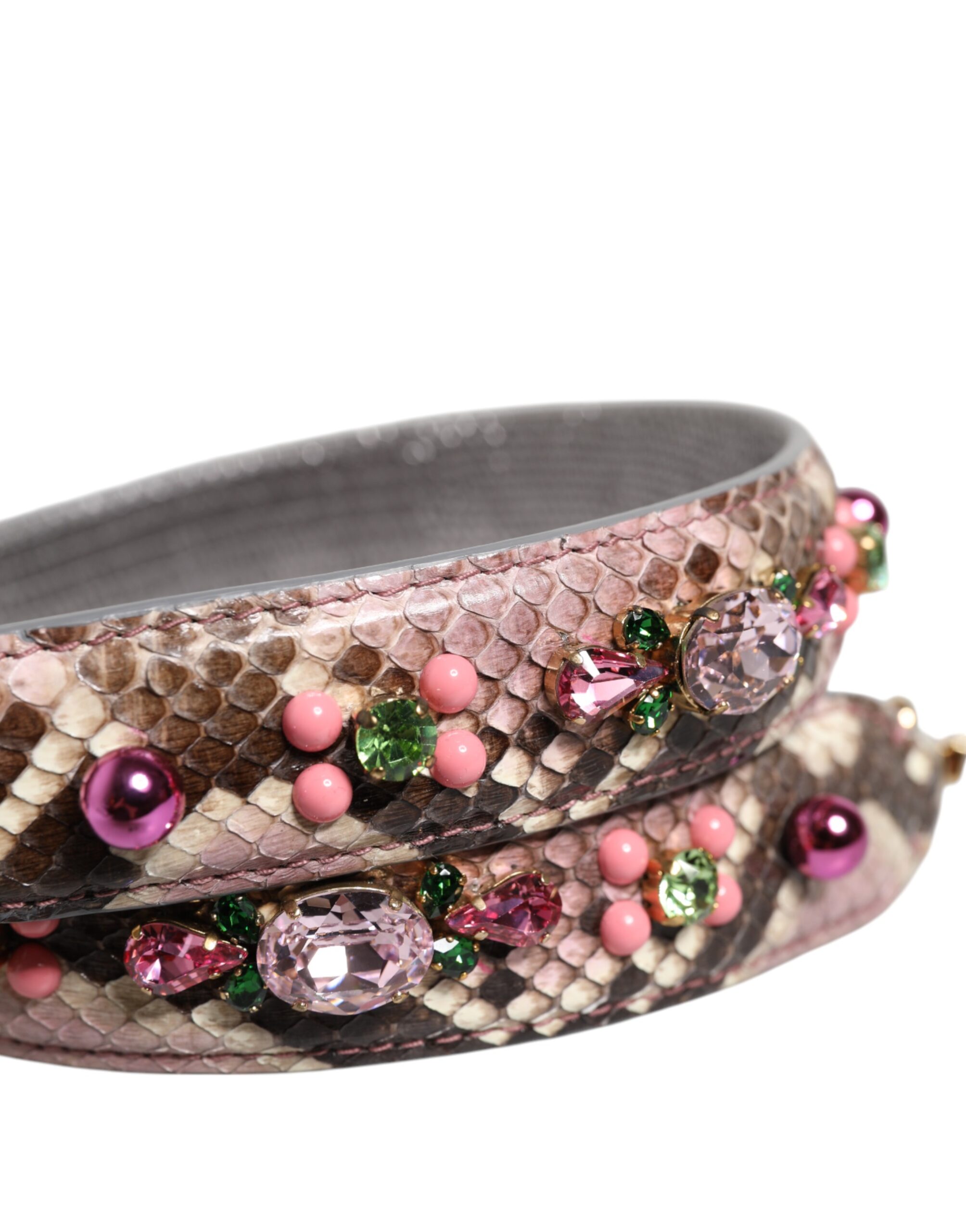 Dolce & Gabbana Multicolor Embellished Handbag Shoulder Strap - Image 5