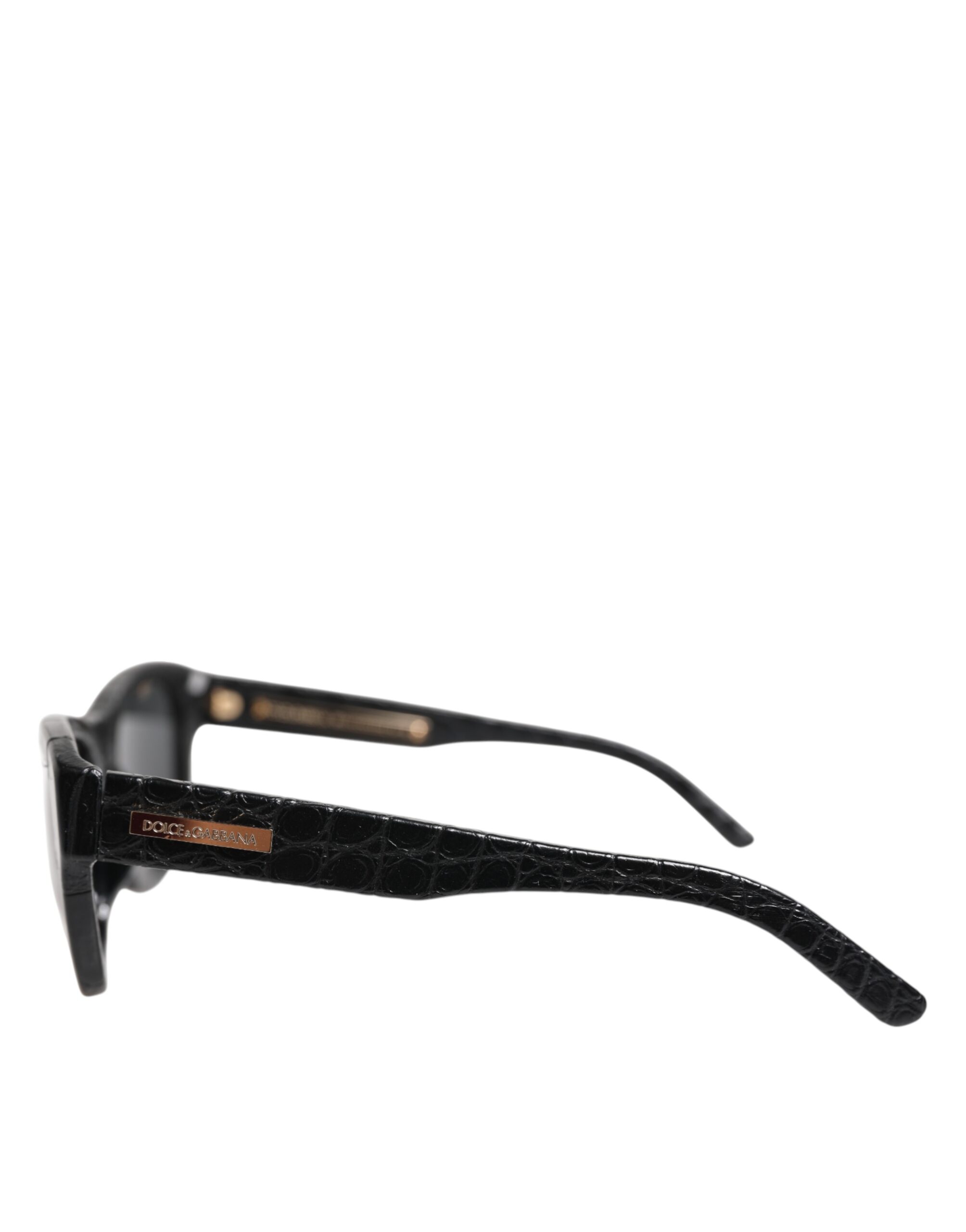 Dolce & Gabbana Black Leather Frame DG4177 Tinted Lens Sunglasses - Image 4