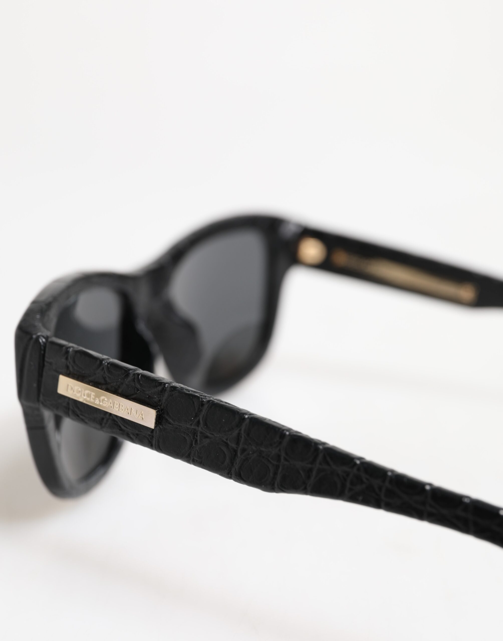 Dolce & Gabbana Black Leather Frame DG4177 Tinted Lens Sunglasses - Image 5