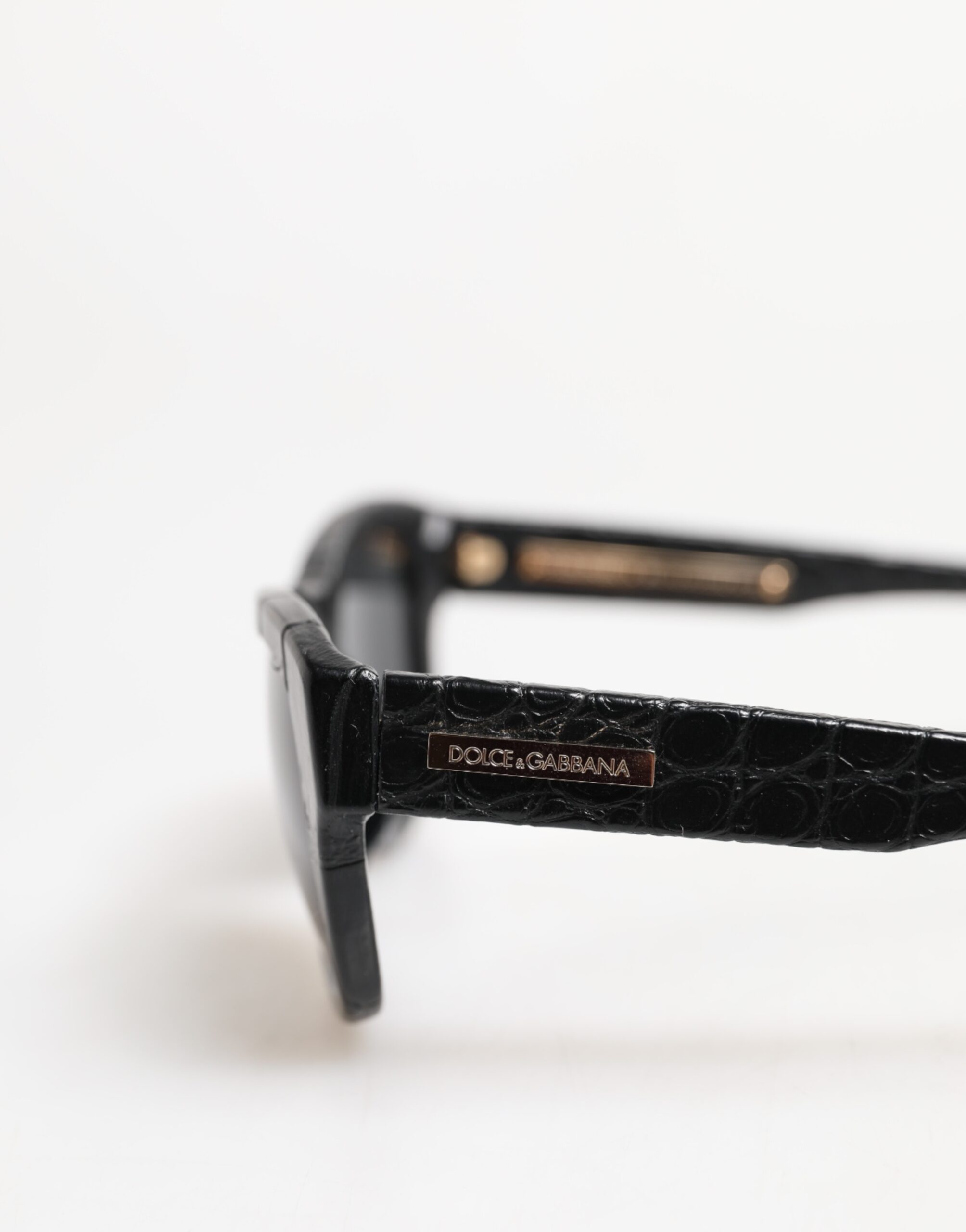 Dolce & Gabbana Black Leather Frame DG4177 Tinted Lens Sunglasses - Image 8