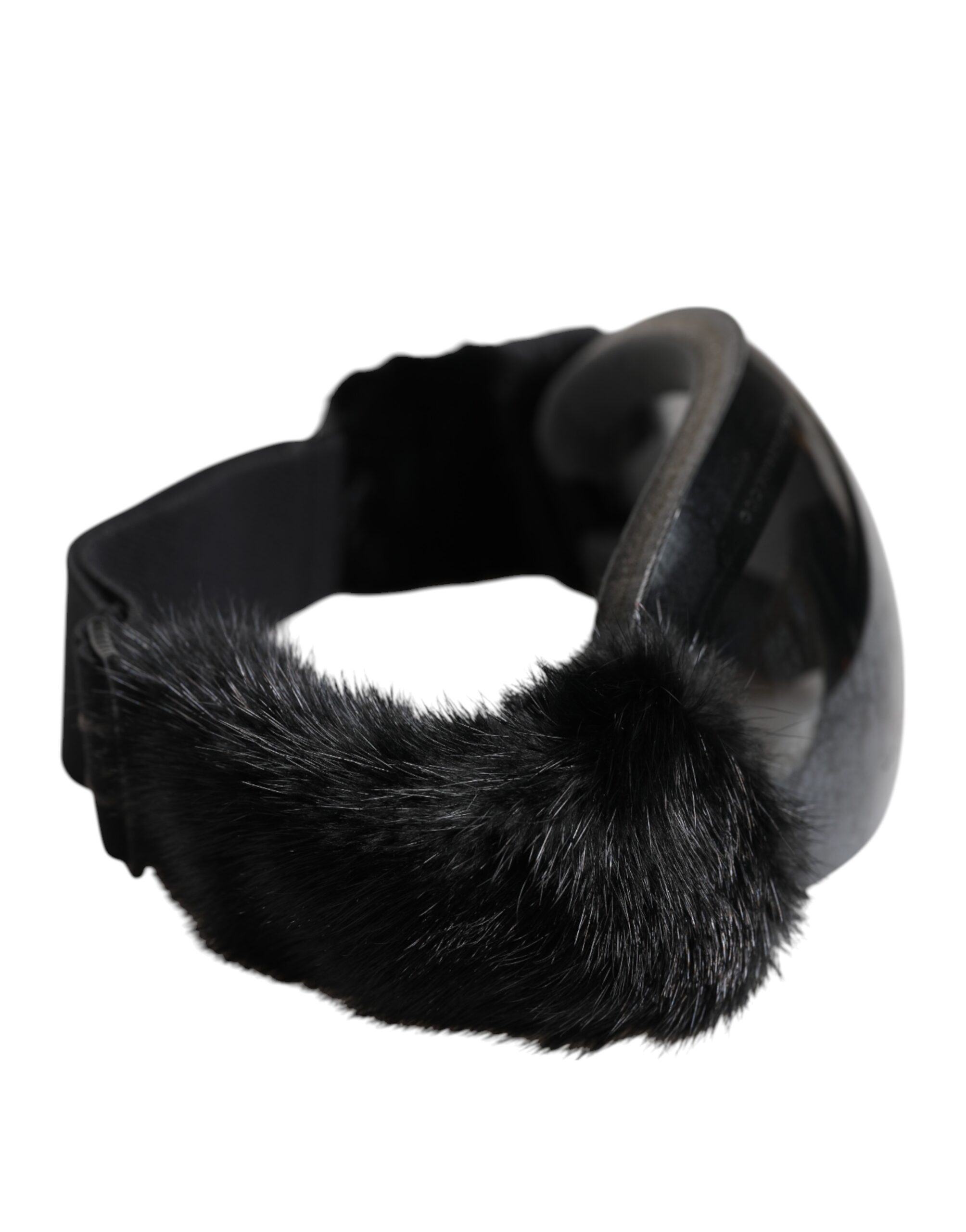 Dolce & Gabbana Black Bi0759 Lace Mirrored Ski Goggles Mask Sunglasses - Image 5