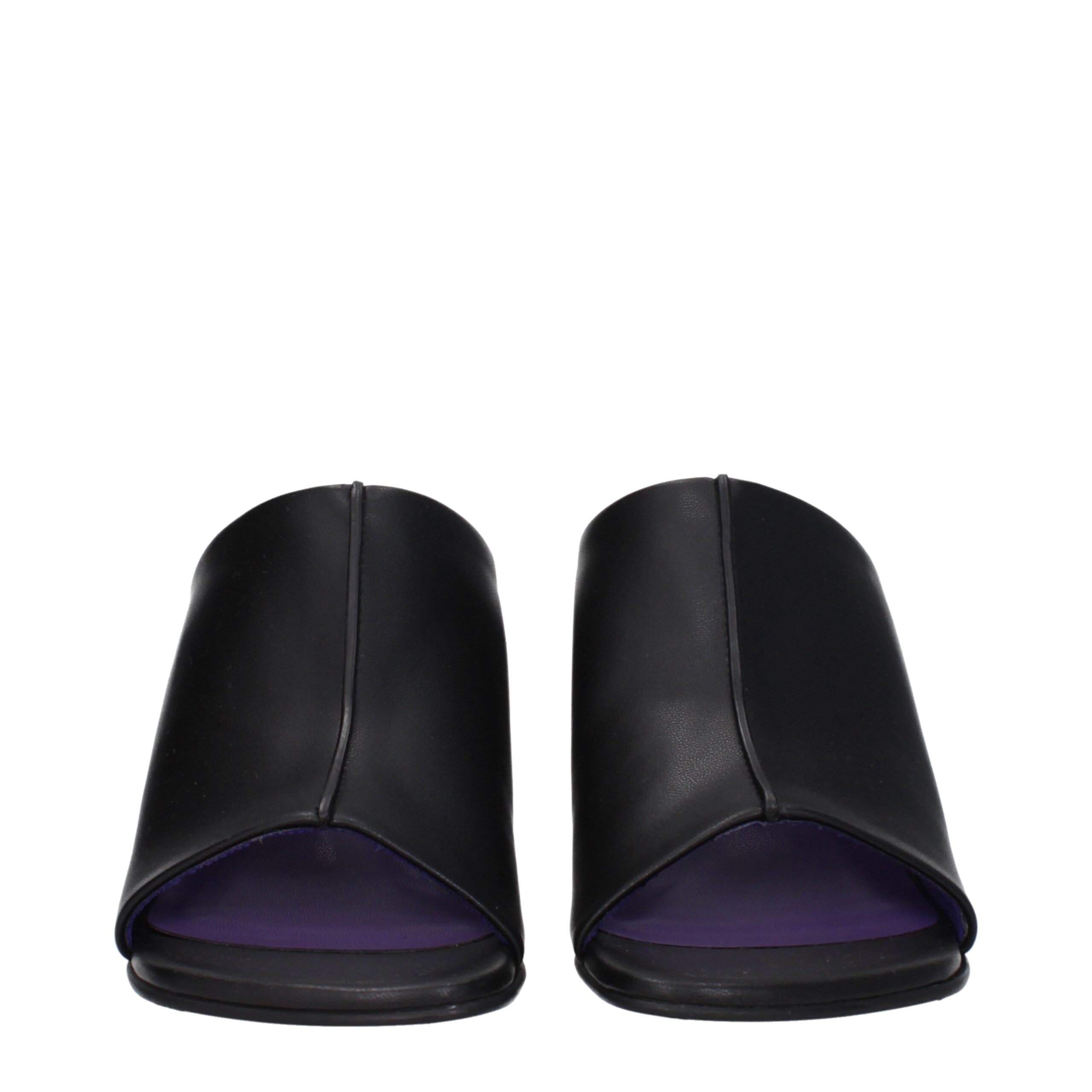 Stella McCartney Black Leather Stiletto Heel Sandals - Image 3
