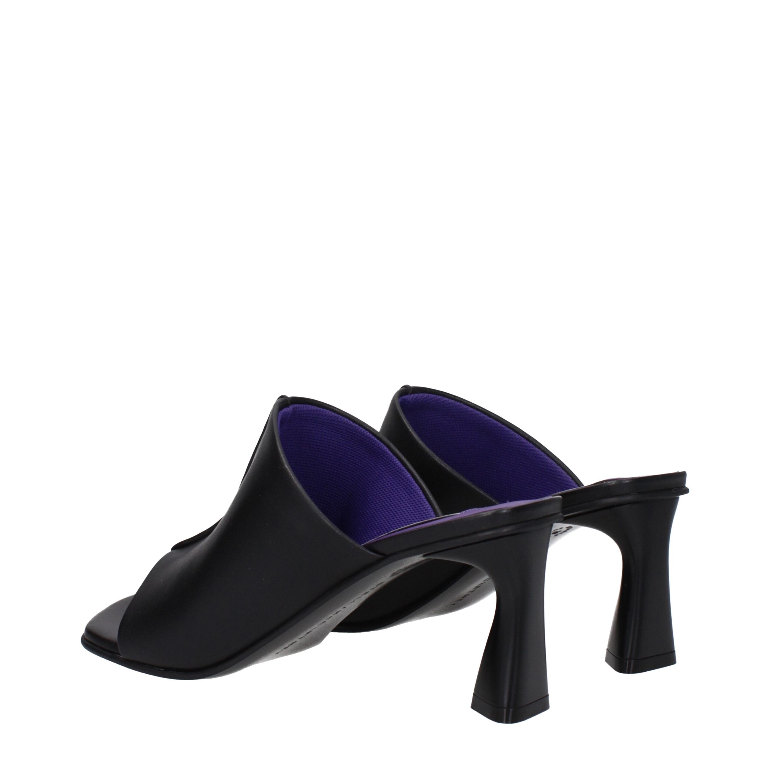 Stella McCartney Black Leather Stiletto Heel Sandals - Image 4