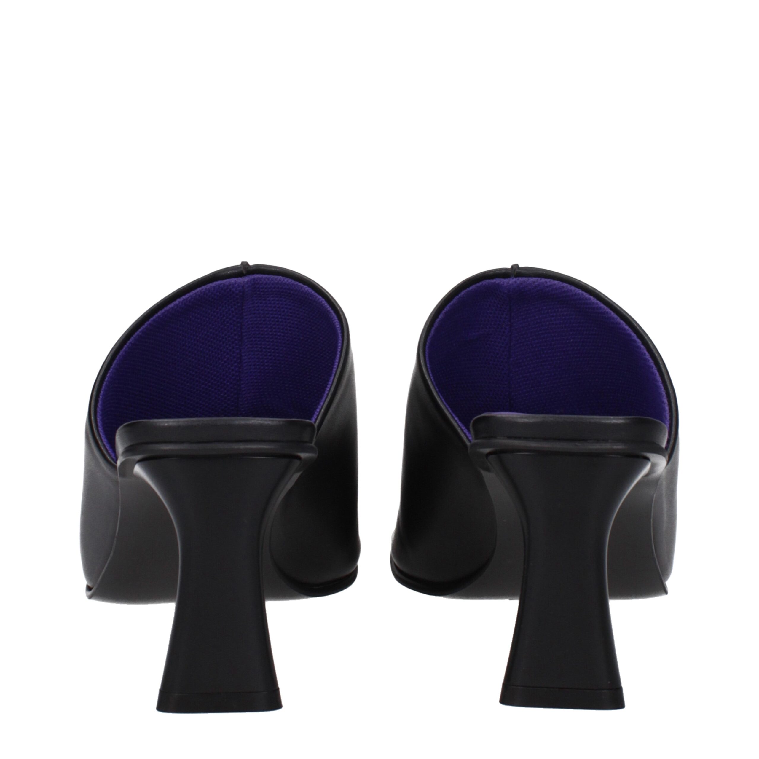Stella McCartney Black Leather Stiletto Heel Sandals - Image 5