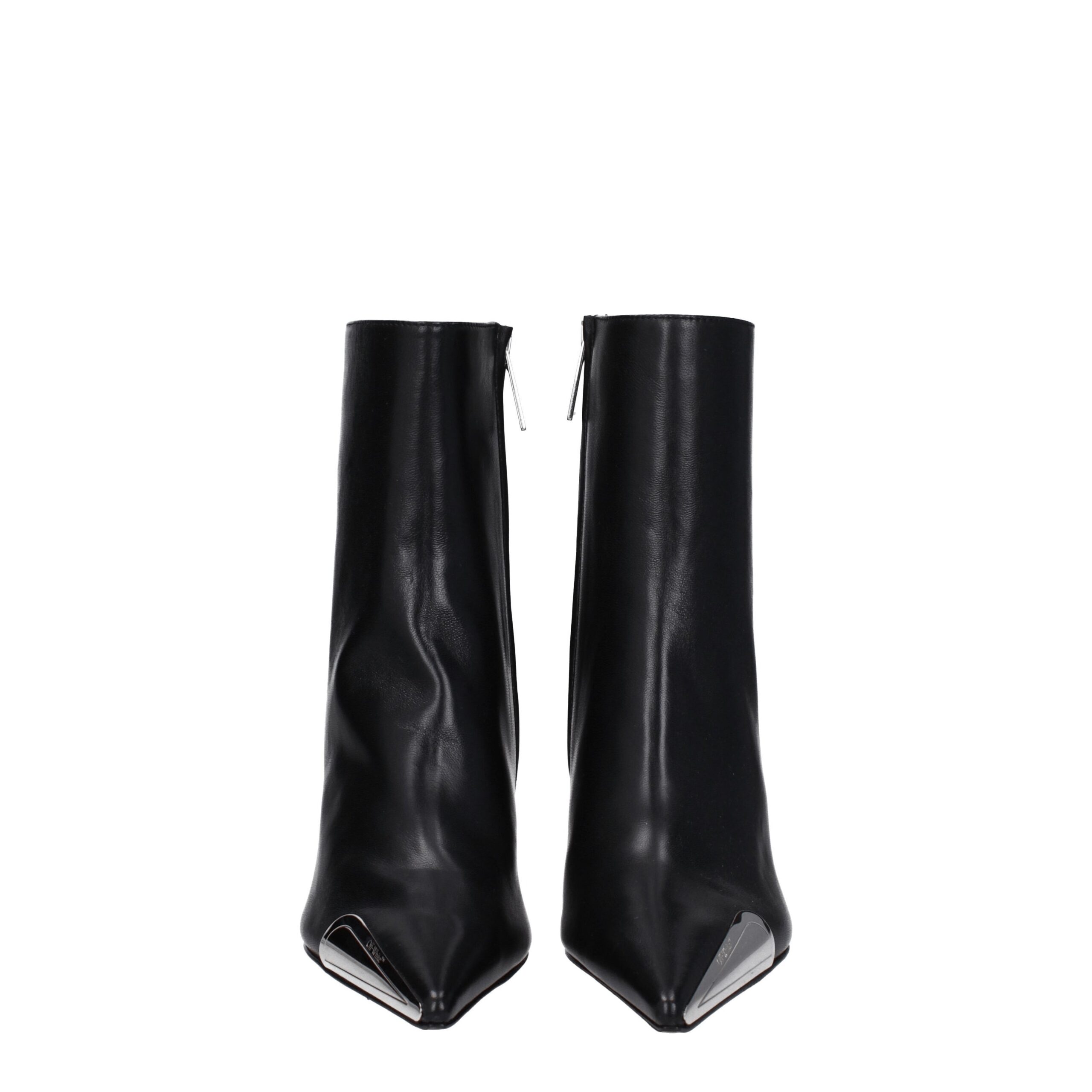 Off-White Black Leather Ankle Boots - Image 3